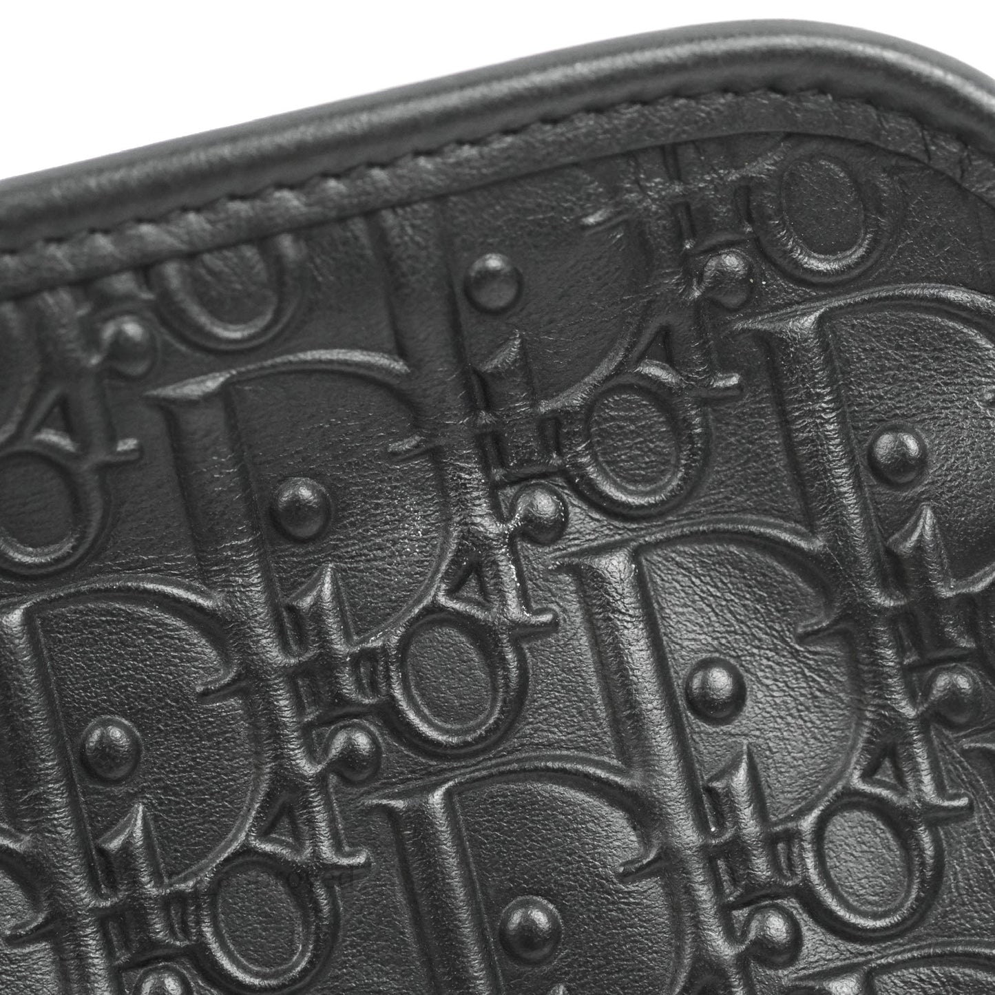 Dior Diorquake Clutch Black Oblique Embossed Calfskin