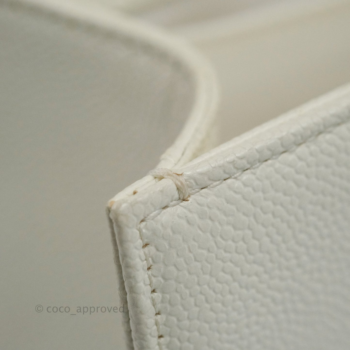Chanel Quilted Medium Boy White Caviar Gold Hardware