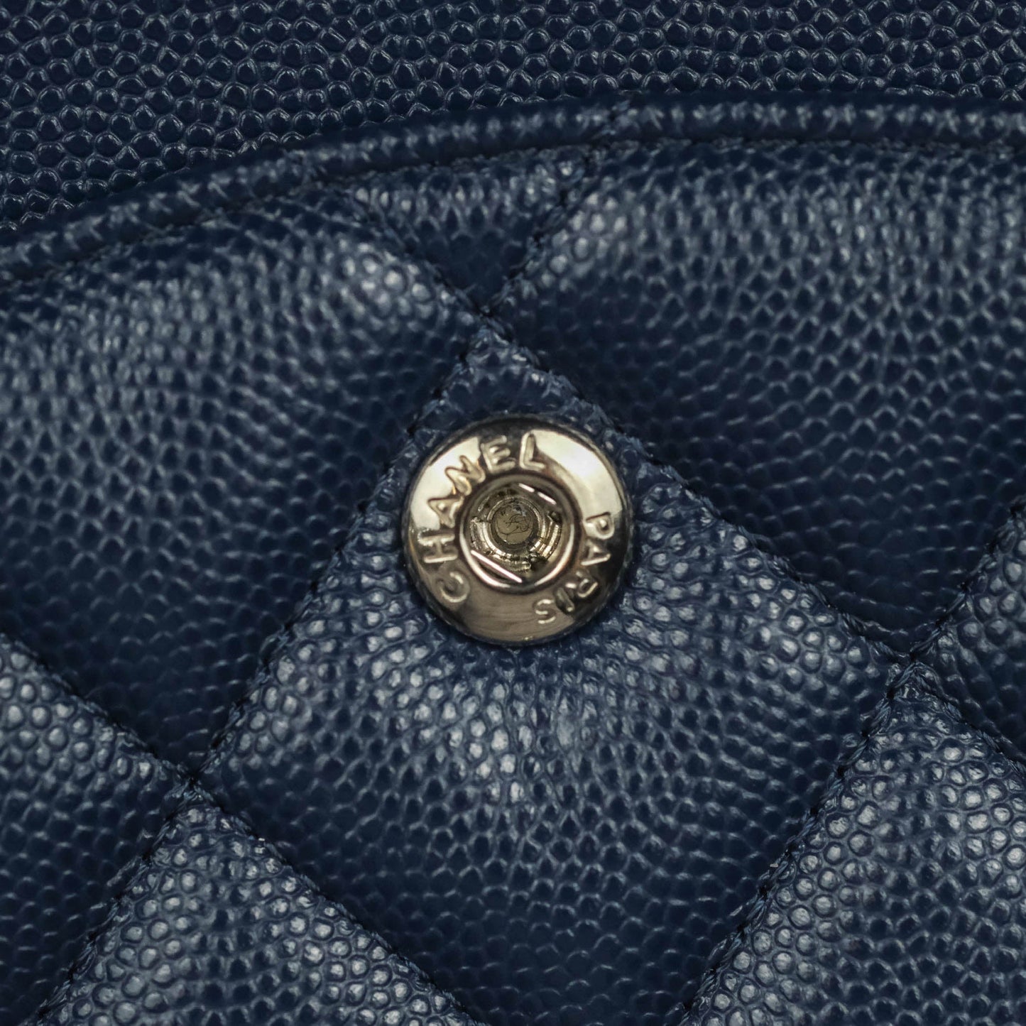 Chanel Jumbo Double Flap Navy Caviar Silver Hardware⁣⁣