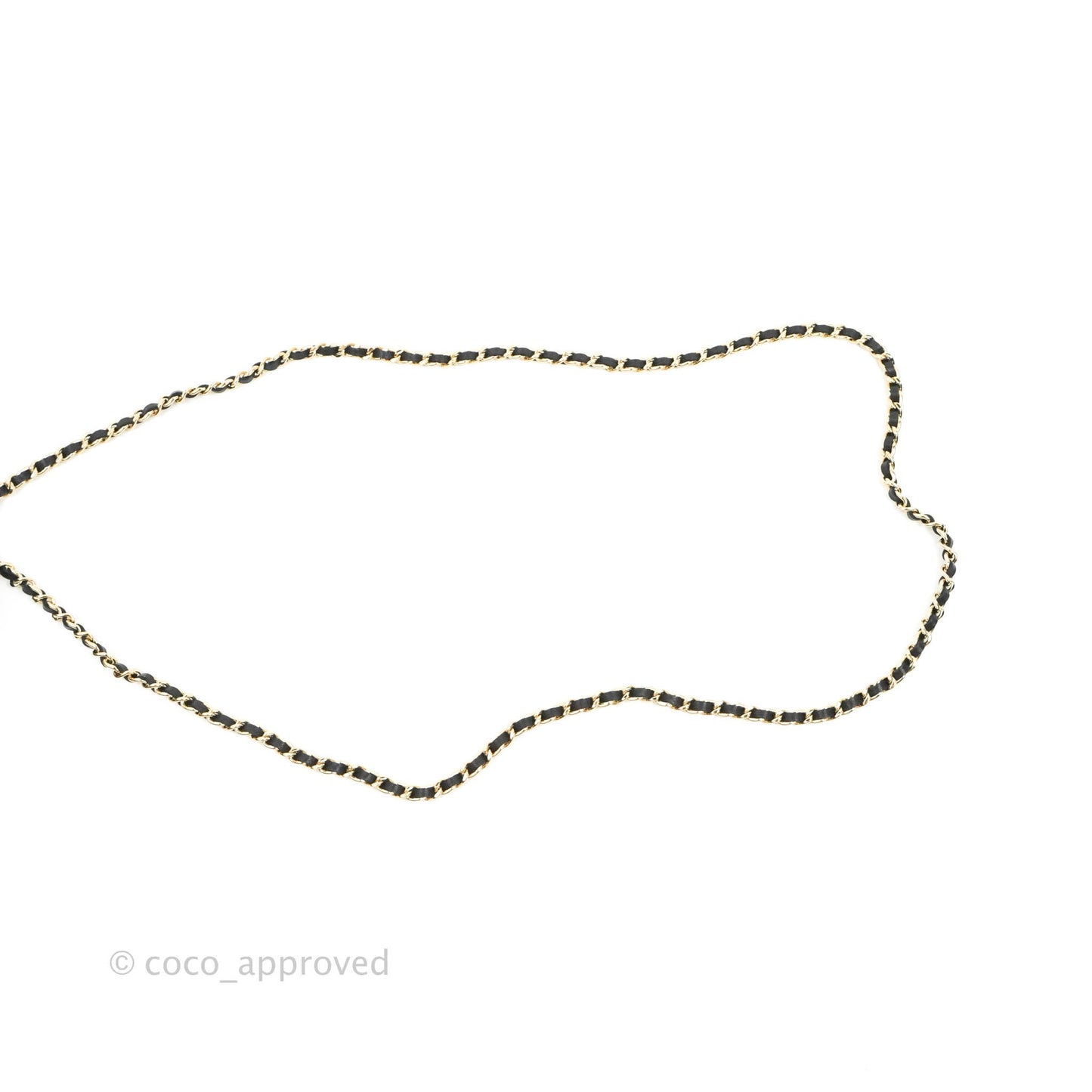 Chanel Small Heart Coin Purse Necklace Black Lambskin Gold Hardware 22S