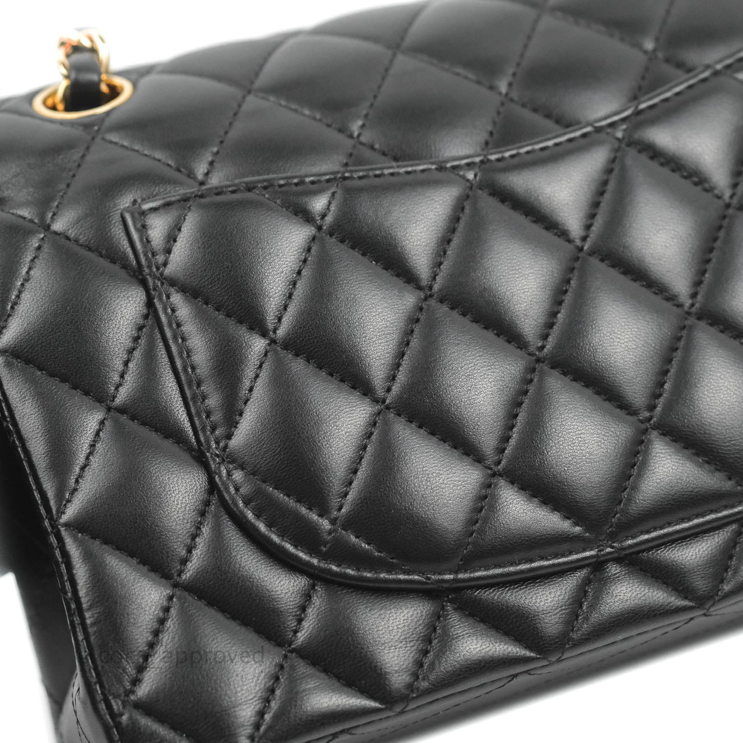 Chanel Small Classic Quilted Flap Black Lambskin Rose Gold Hardware