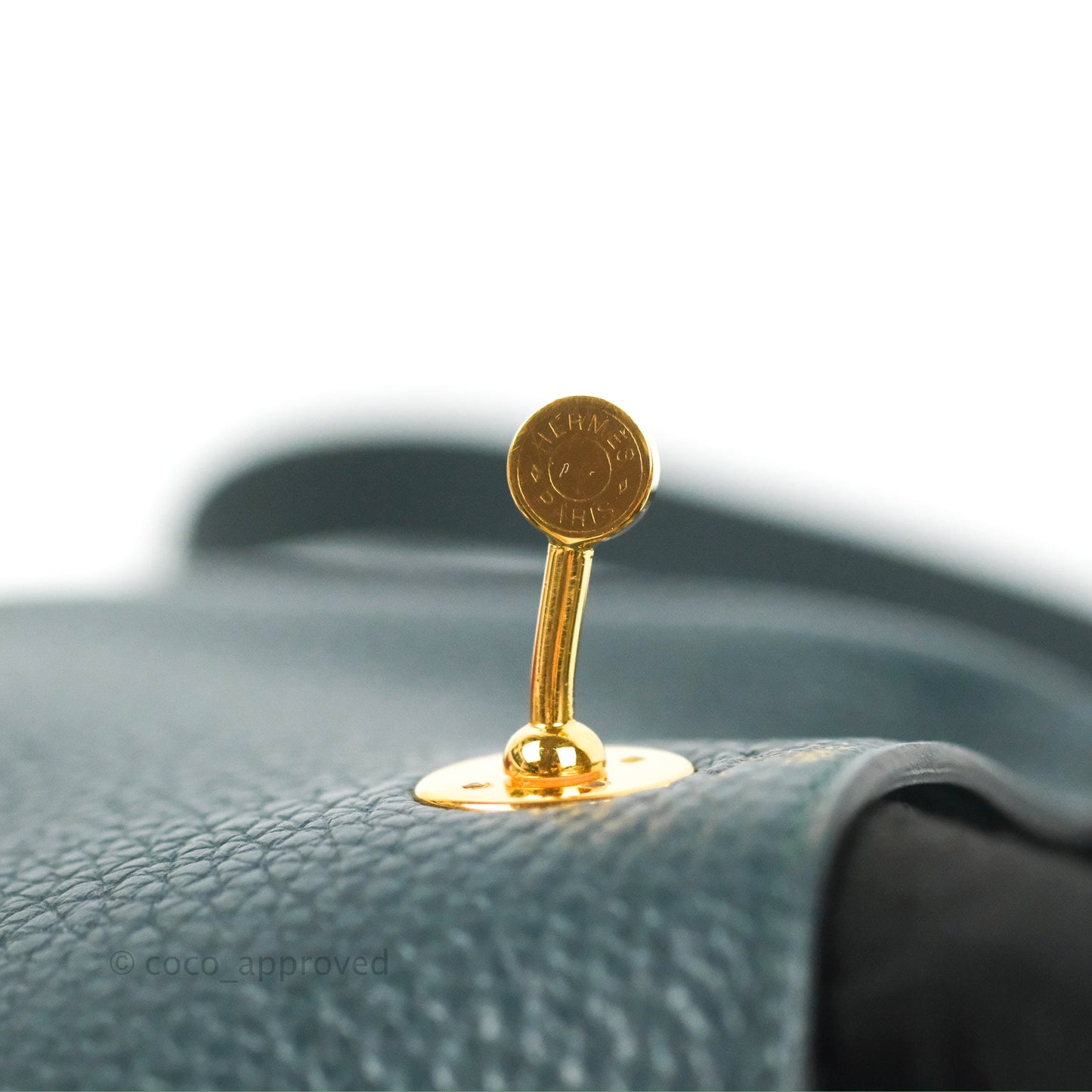 Hermès Mini Lindy 20 Vert Cypres Clemence Gold Hardware