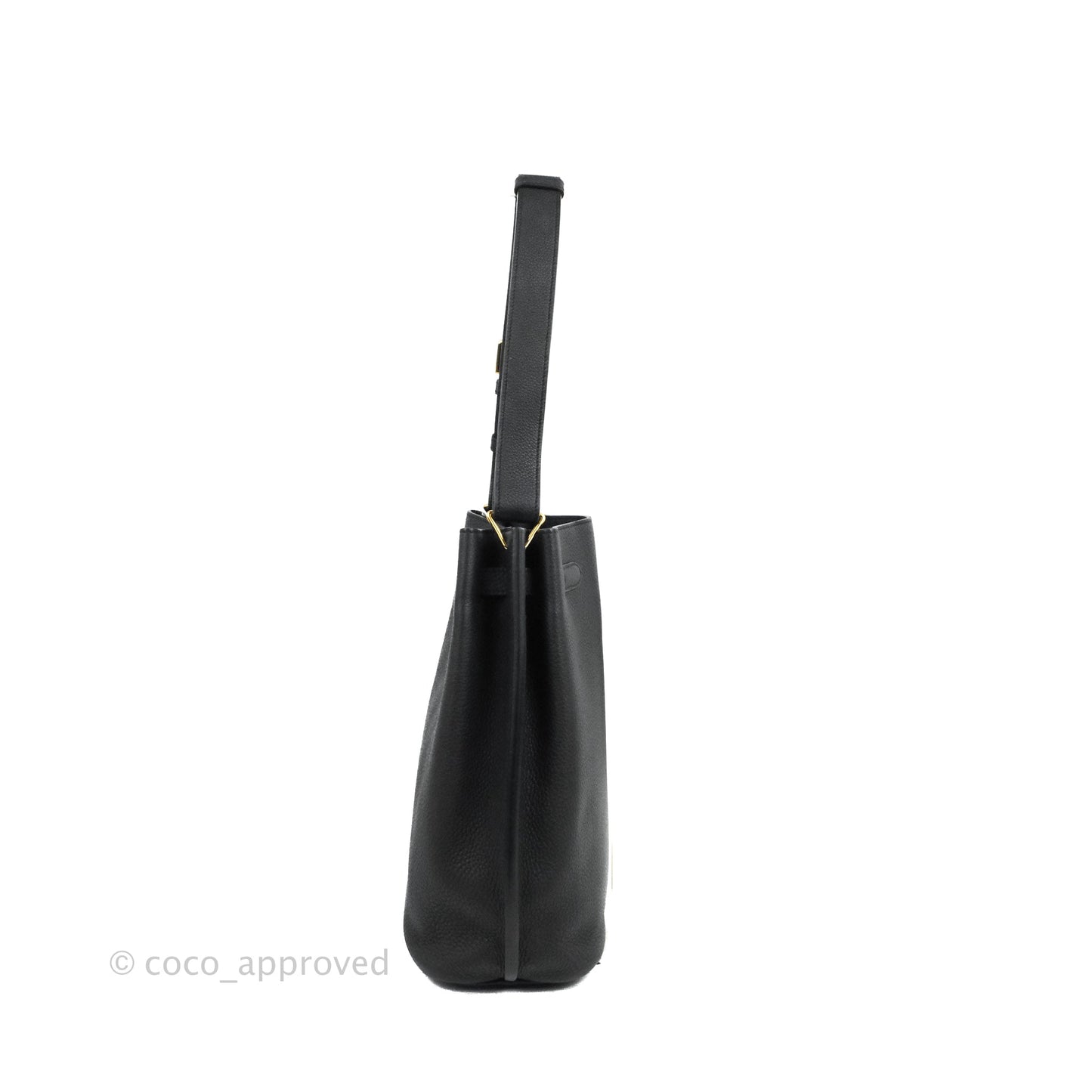 Hermes Togo So Kelly 22 Black Gold Hardware