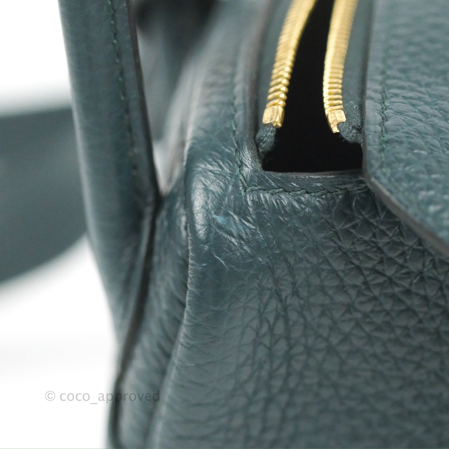 Hermès Mini Lindy 20 Vert Cypres Clemence Gold Hardware