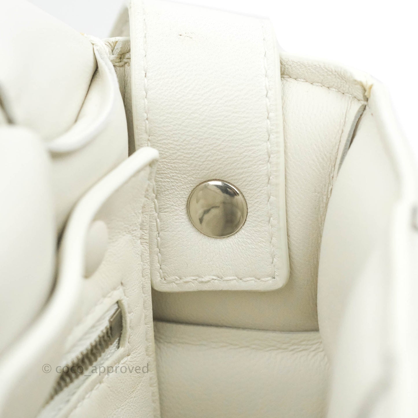 Bottega Veneta Padded Cassette Shoulder Bag Intrecciato White Lambskin Silver Hardware