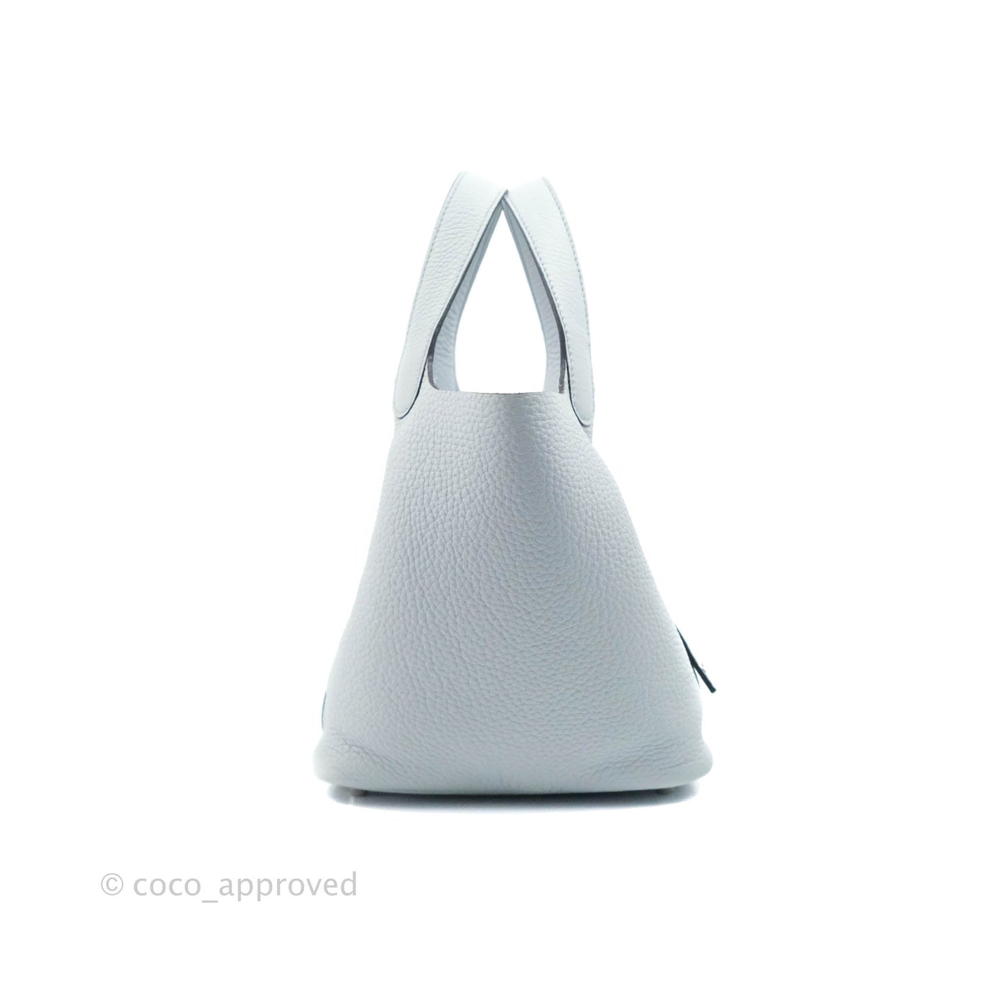 Hermès Picotin Lock 18 PM Bleu Pale Clemence Palladium Hardware