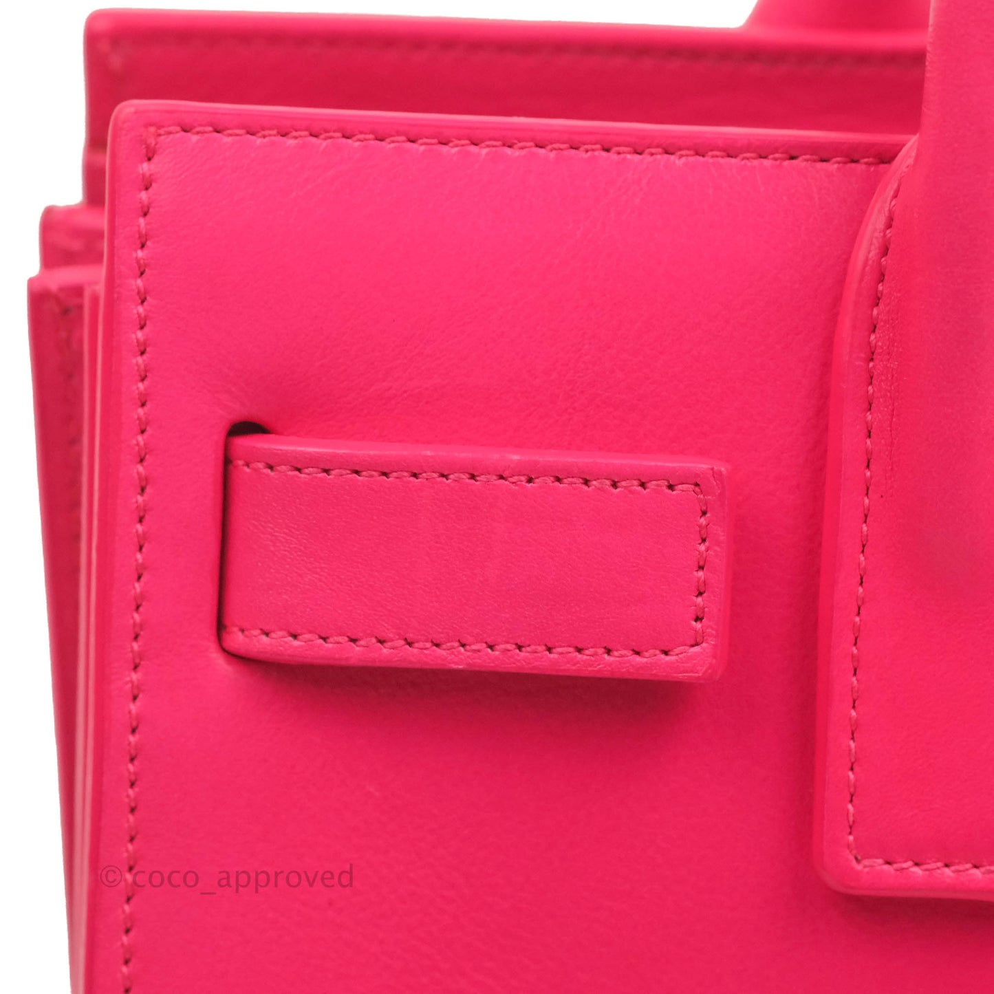 Saint Laurent Nano Classic Sac De Jour Neo Pink Smooth Calfskin Gold Hardware