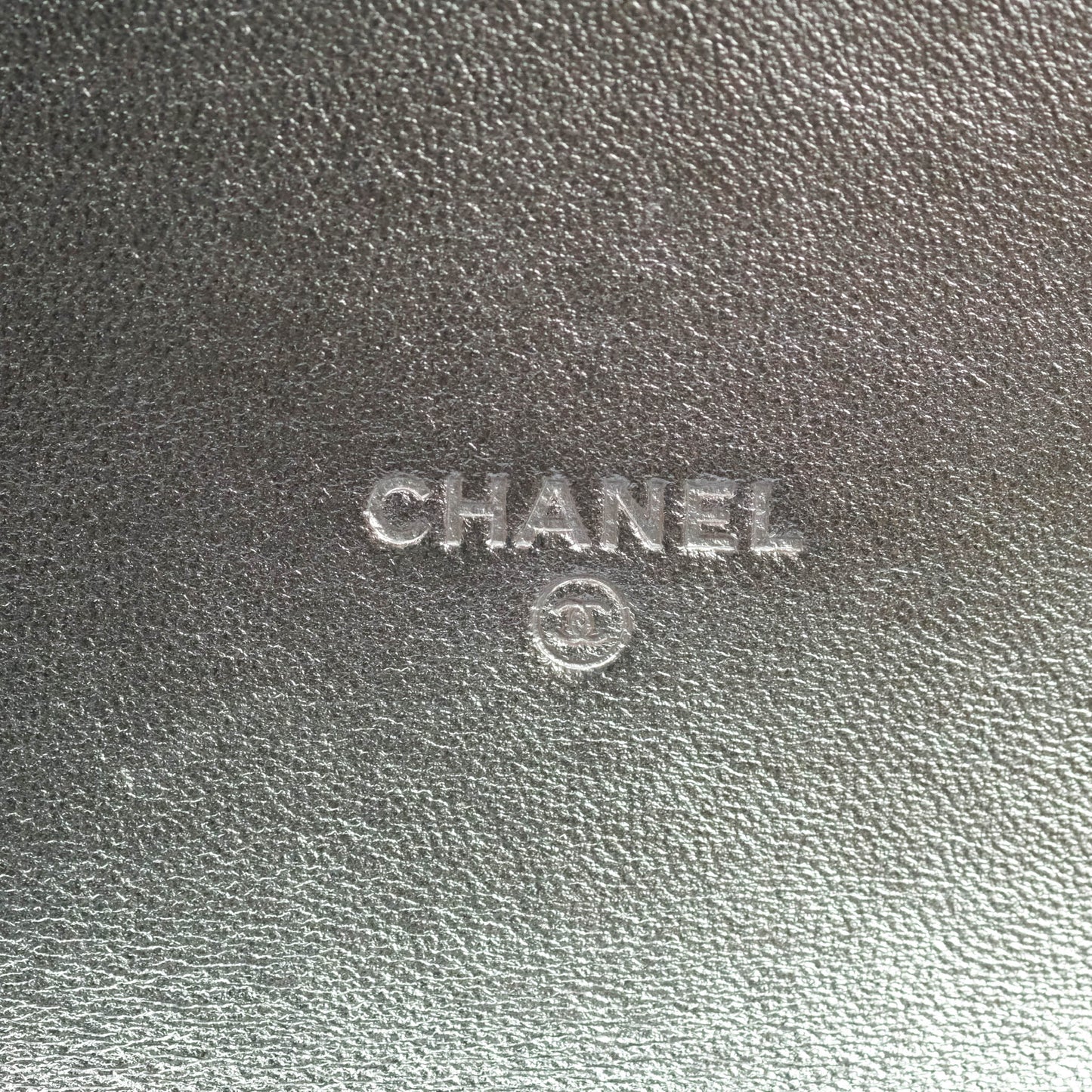 Chanel Classic Quilted Metallic Rainbow Lambskin Phone Holder Rainbow Hardware