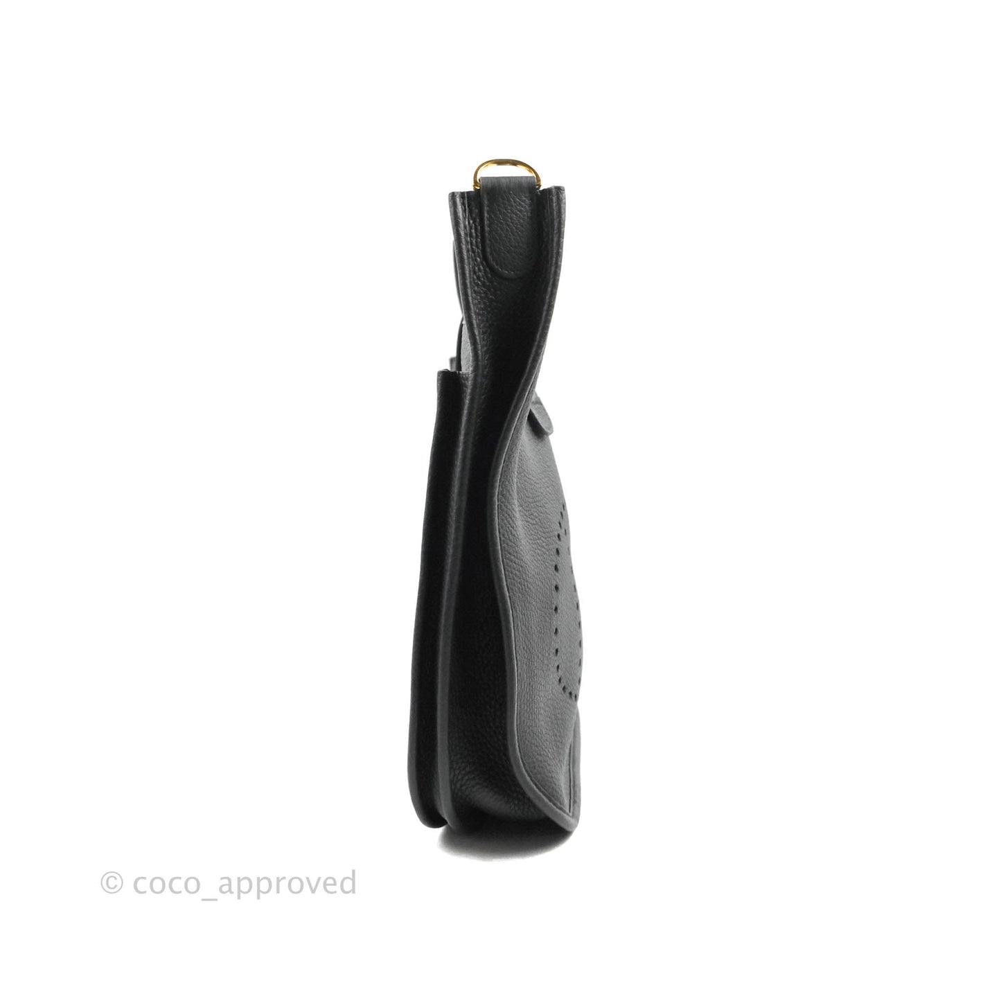 Hermes Evelyne III 29 Black Clemence Gold Hardware