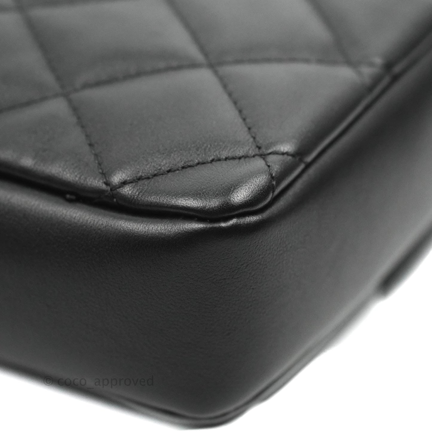 Chanel Quilted Small Camera Case Black Calfskin