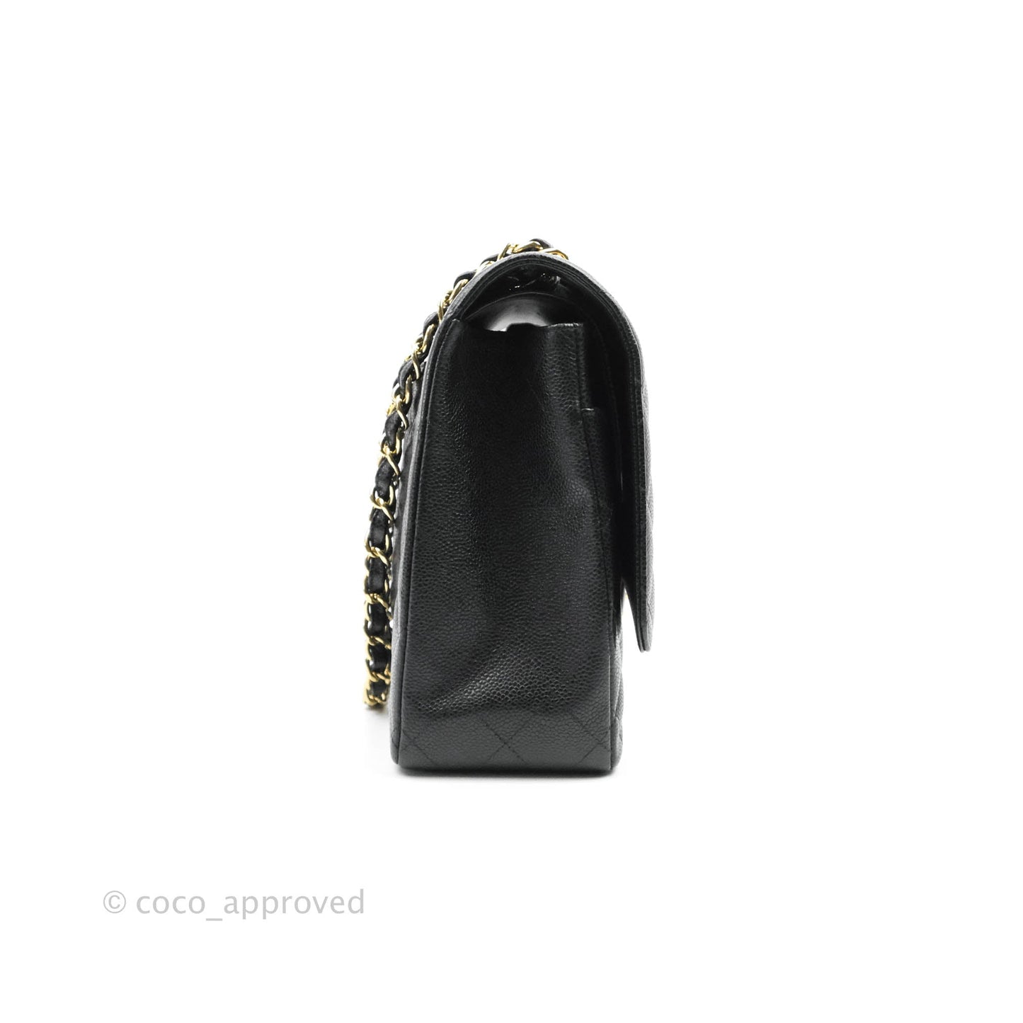 Chanel Classic Double Flap Maxi Black Caviar Gold Hardware