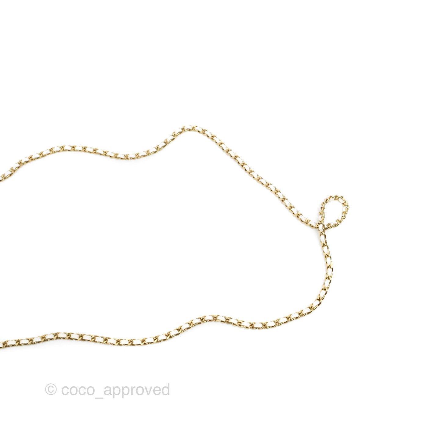 Chanel Quilted Classic Wallet on Chain WOC White Caviar Gold Hardware