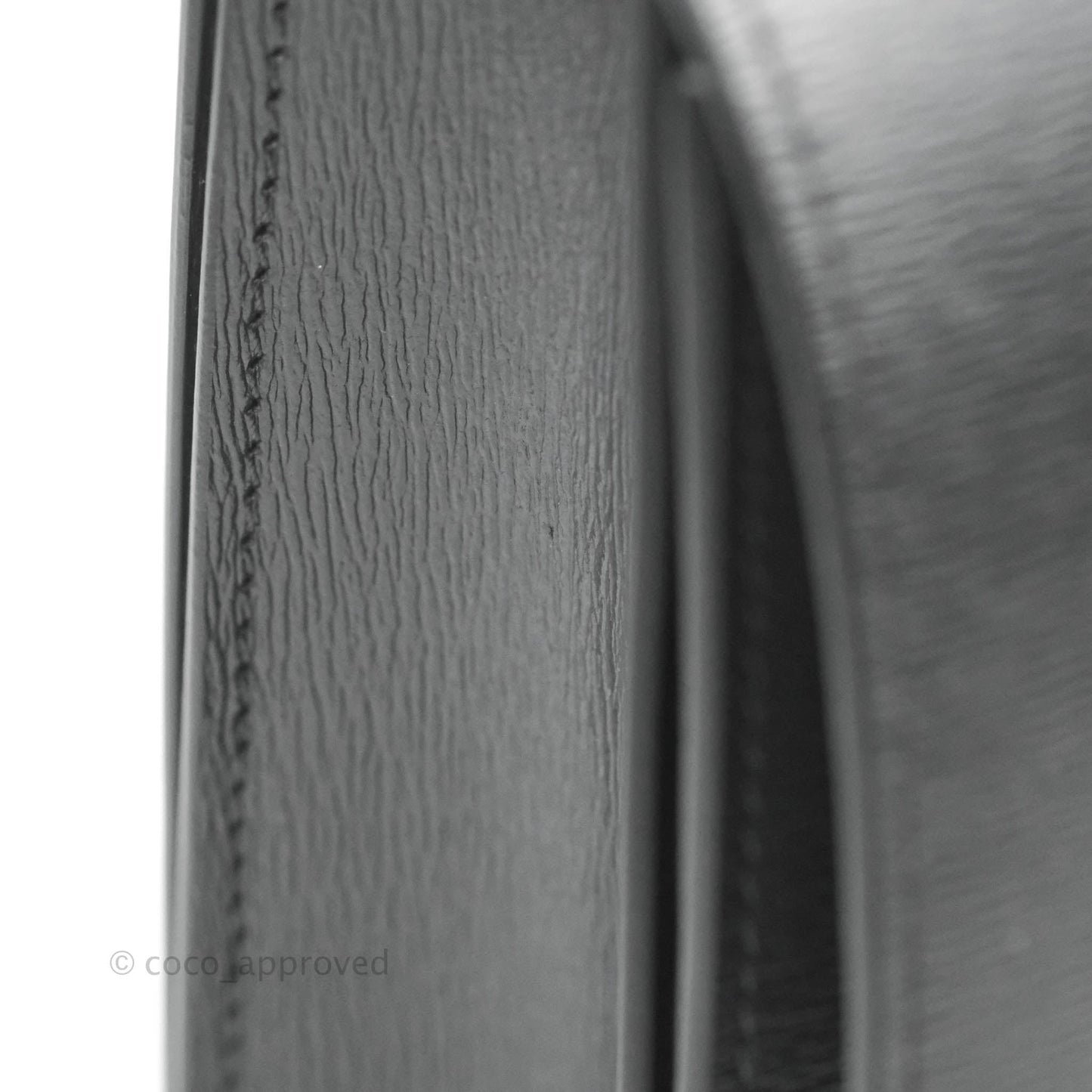 Celine Medium Classic Box Flap Dark Grey Liege Calfskin