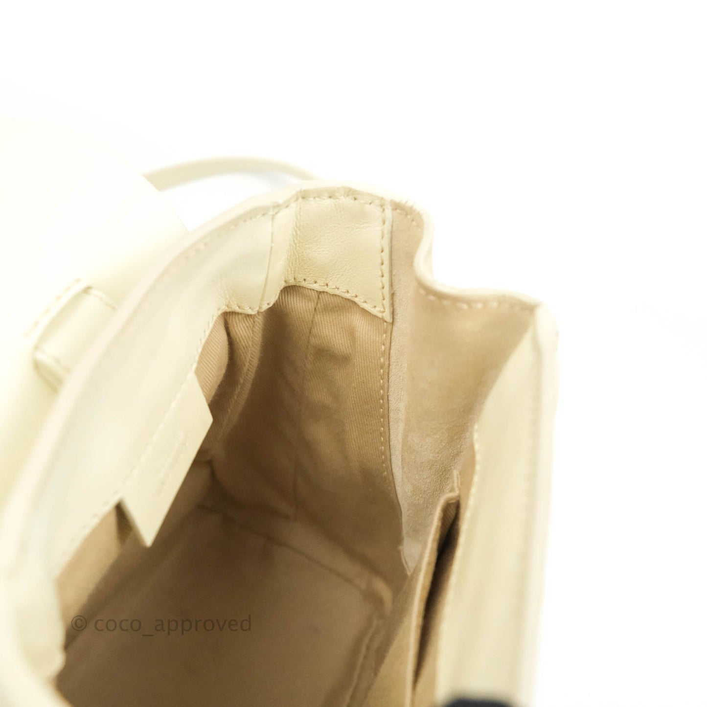 Chloé Mini Faye Backpack Ivory White Calfskin