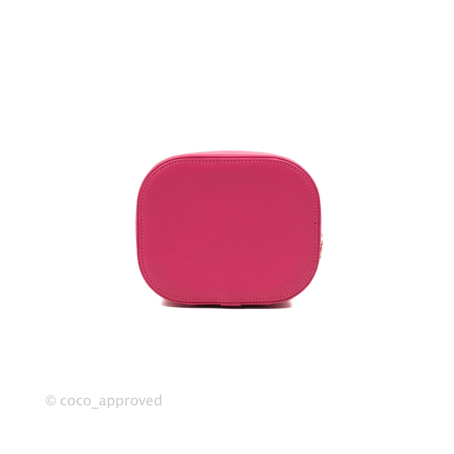 Chanel CC Mania Vanity Case Pink Lambskin Gold Hardware