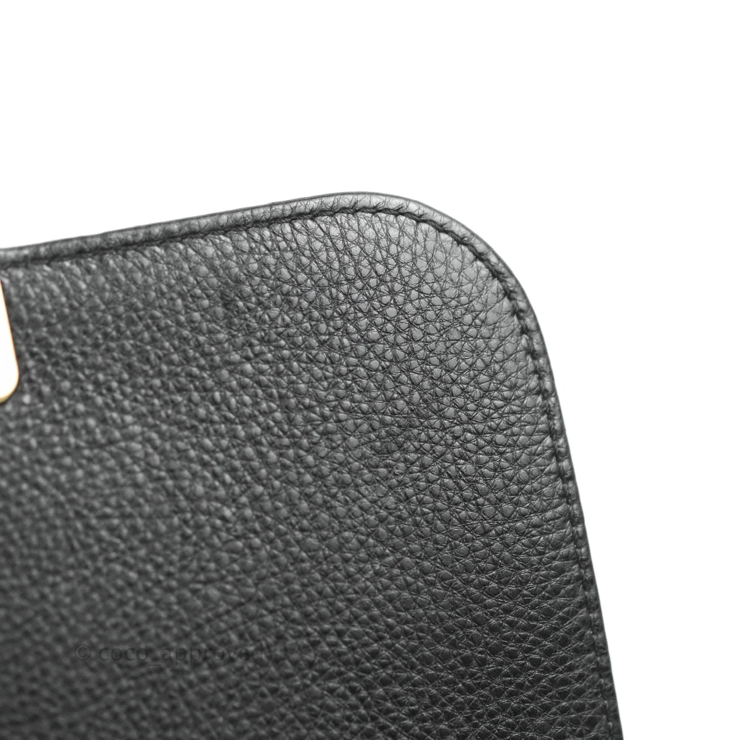 Chanel Quilted Small Label Click Flap Bag Black Grained Calfskin Gold Hardware