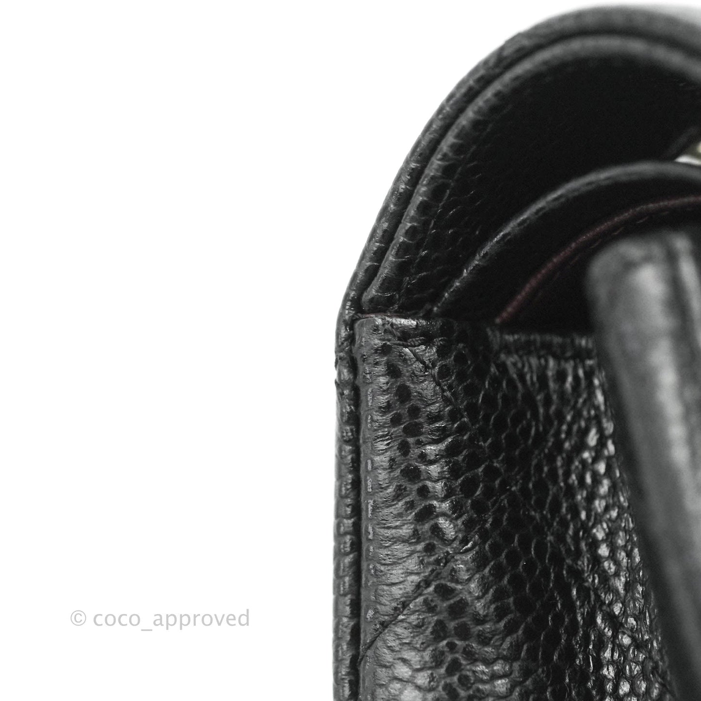 Chanel Classic Double Flap M/L Black Caviar Silver Hardware