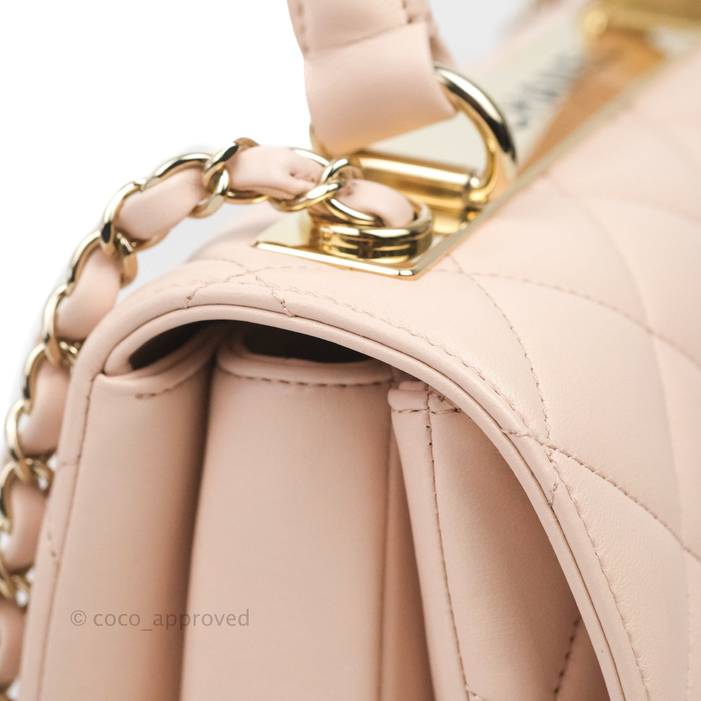 Chanel Small Trendy CC Light Pink Lambskin Gold Hardware