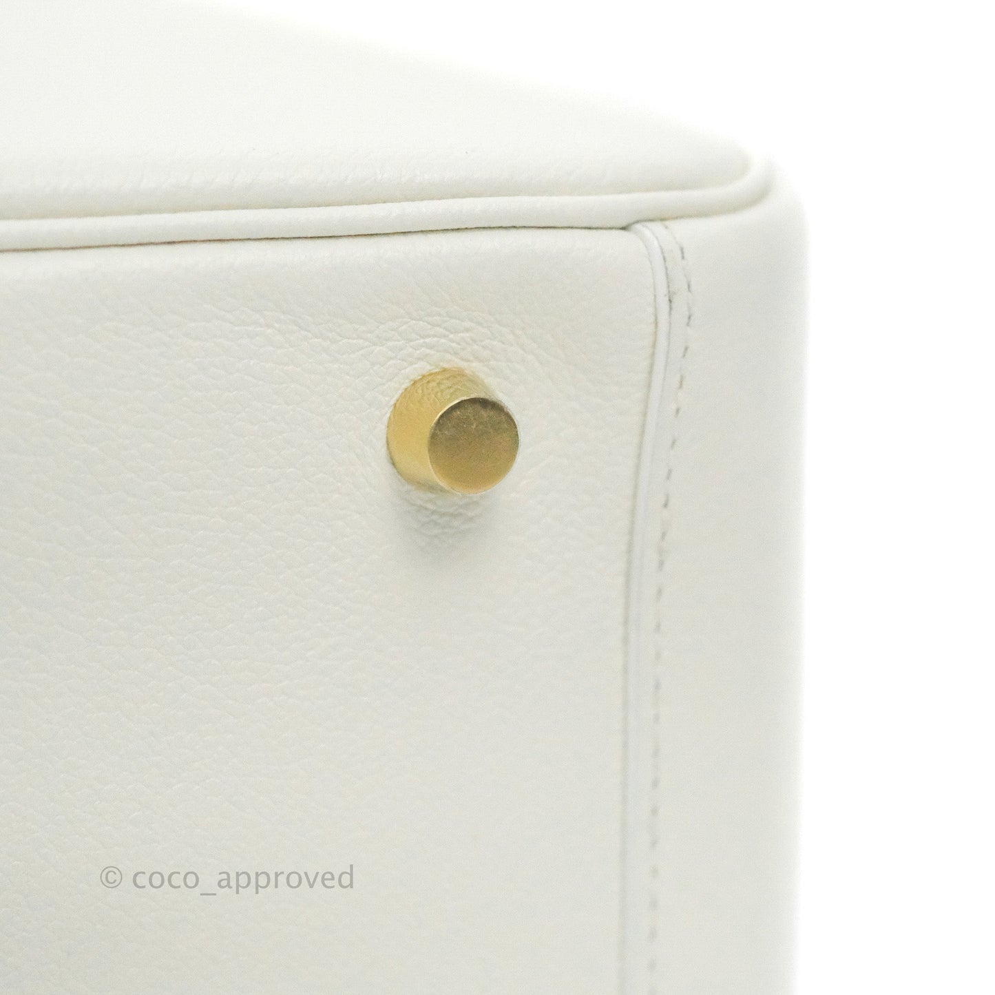 Hermès Lindy 26 Evercolor Blanc Gold Hardware