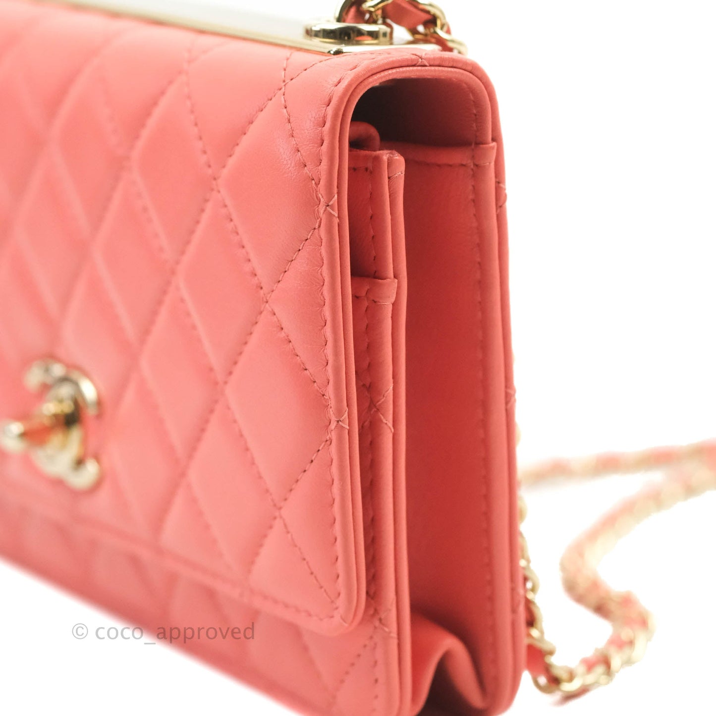 Chanel Trendy CC WOC Pink Lambskin Gold Hardware