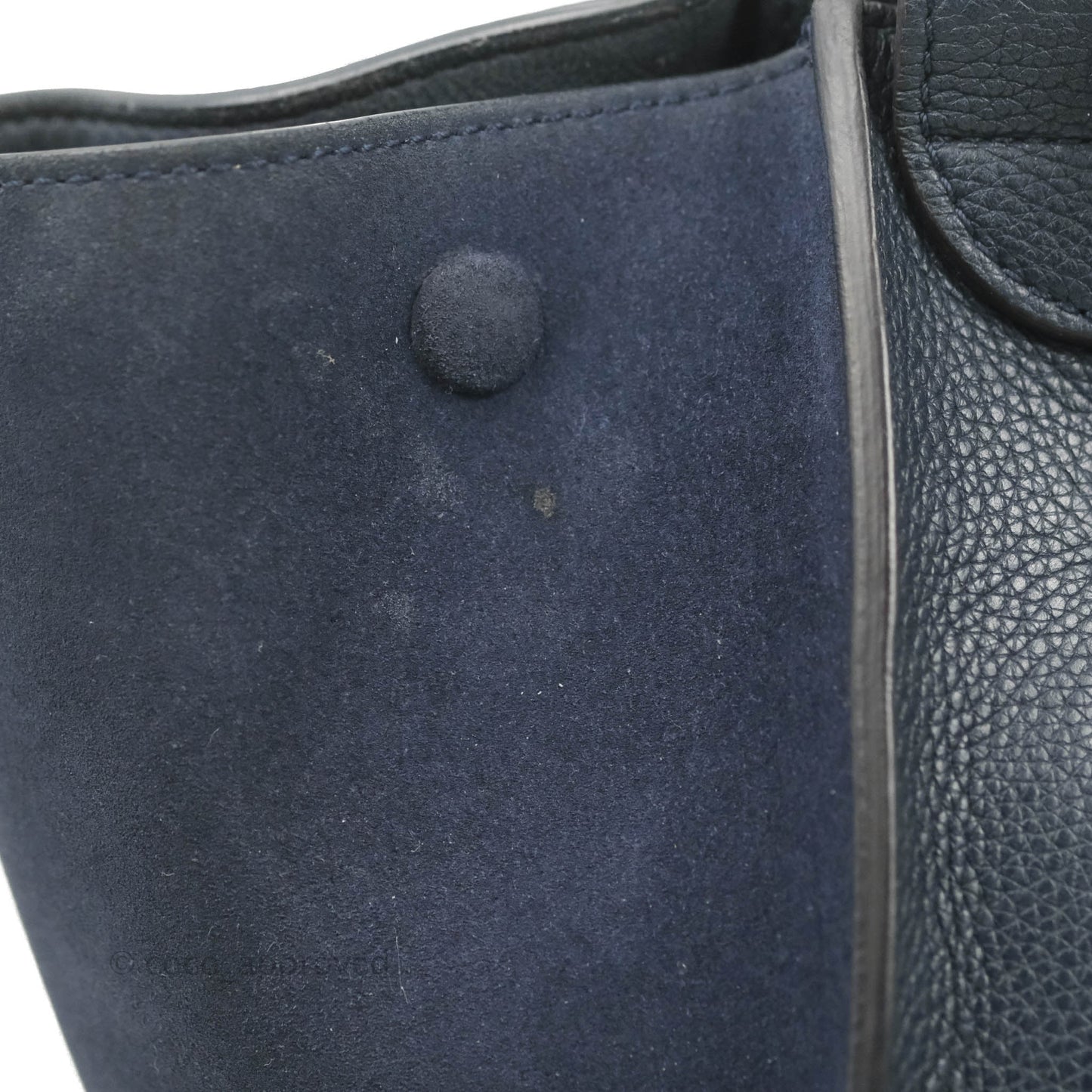Celine Small Sleek Trapeze Navy Calfskin