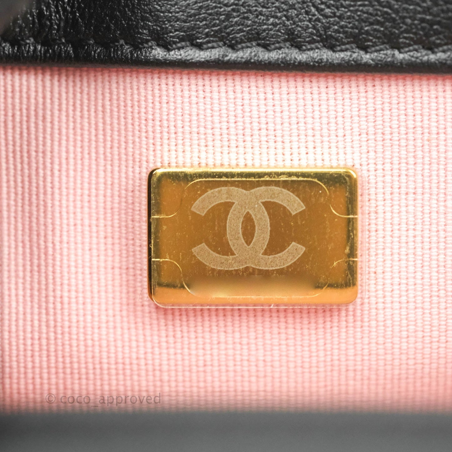 Chanel Mini My Own Frame Flap Pink White Tweed Braided Calfskin 22S