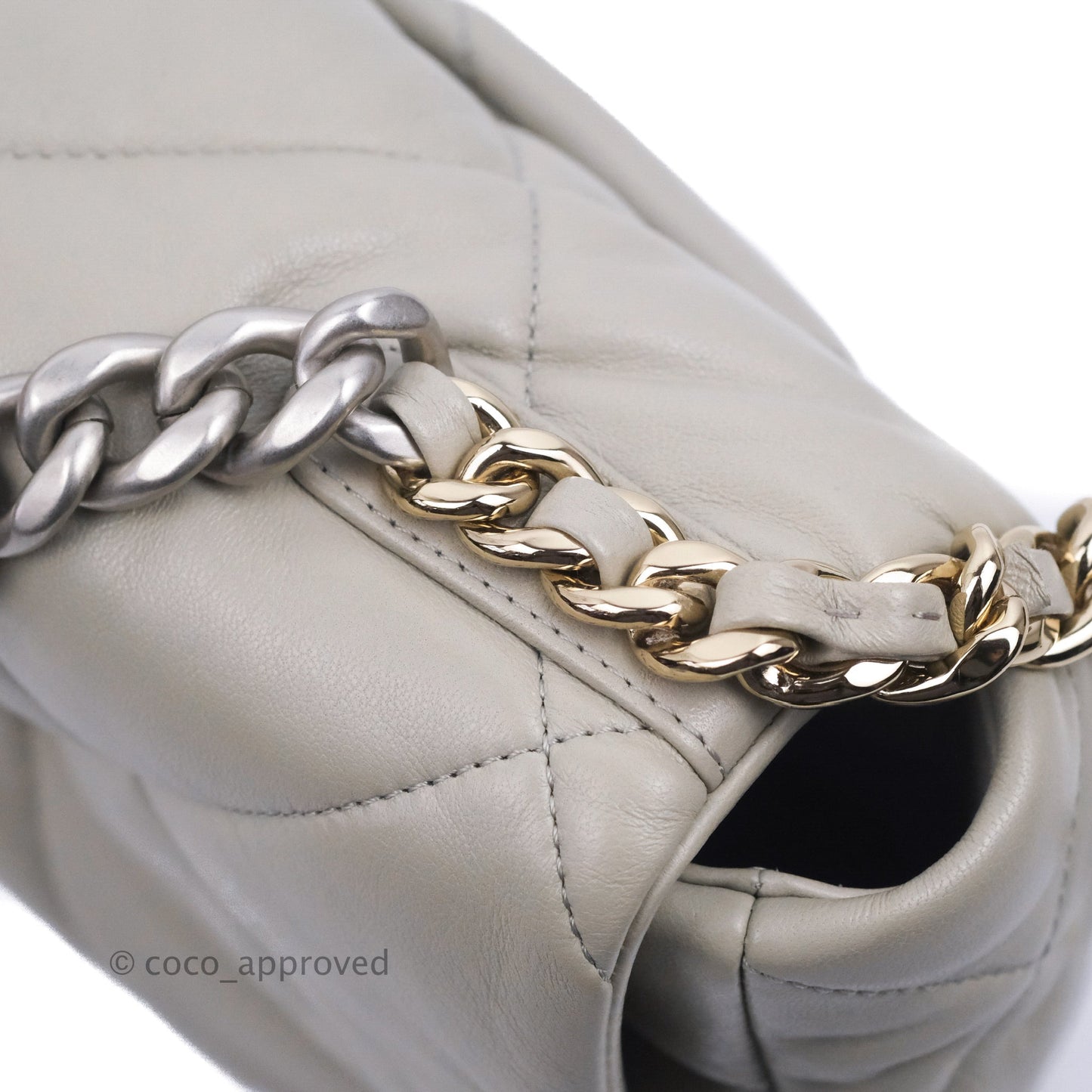 Chanel 19 Small Grey Mixed Hardware 22C