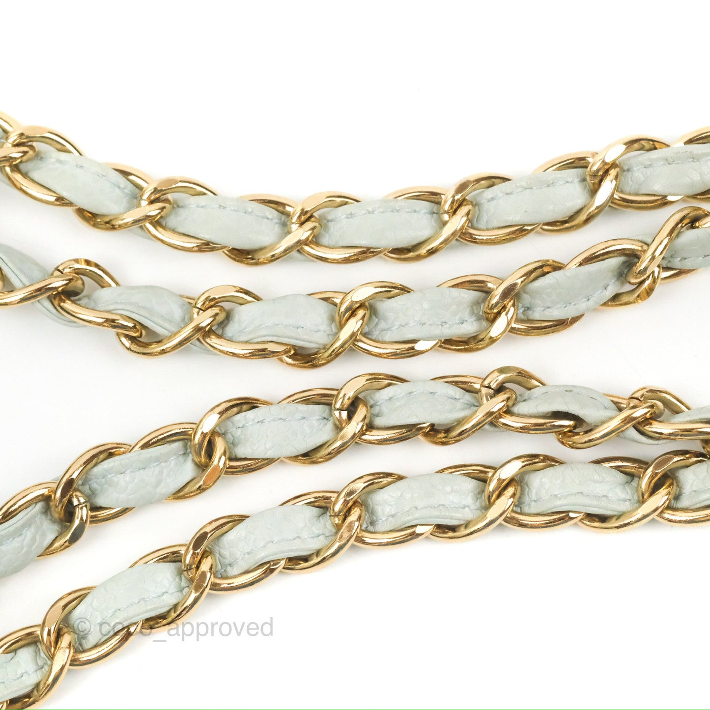 Chanel PTT Petite Timeless Shopping Tote Bag Light Tiffany Blue Caviar Gold Hardware