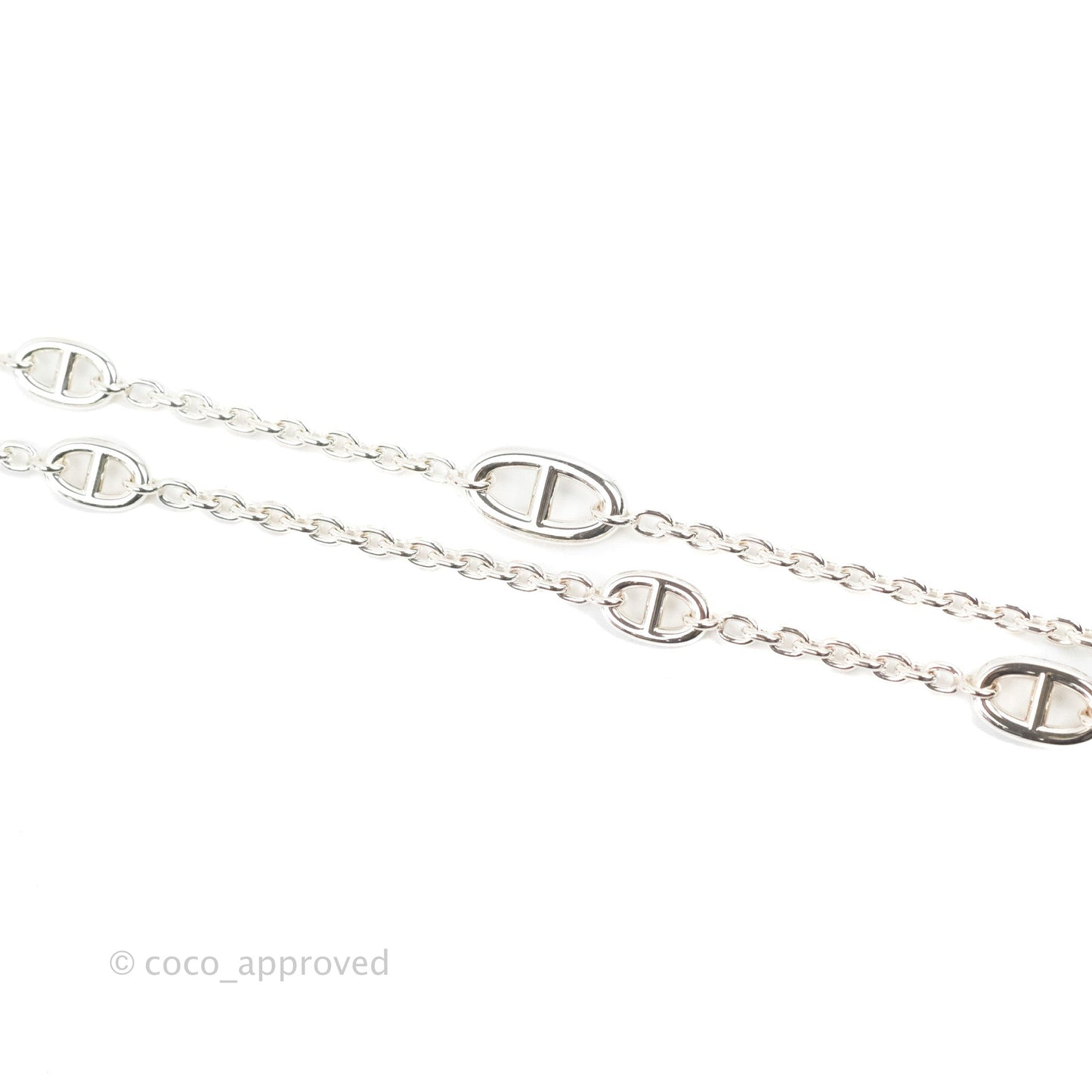 Hermès Farandole Long Necklace Palladium Hardware