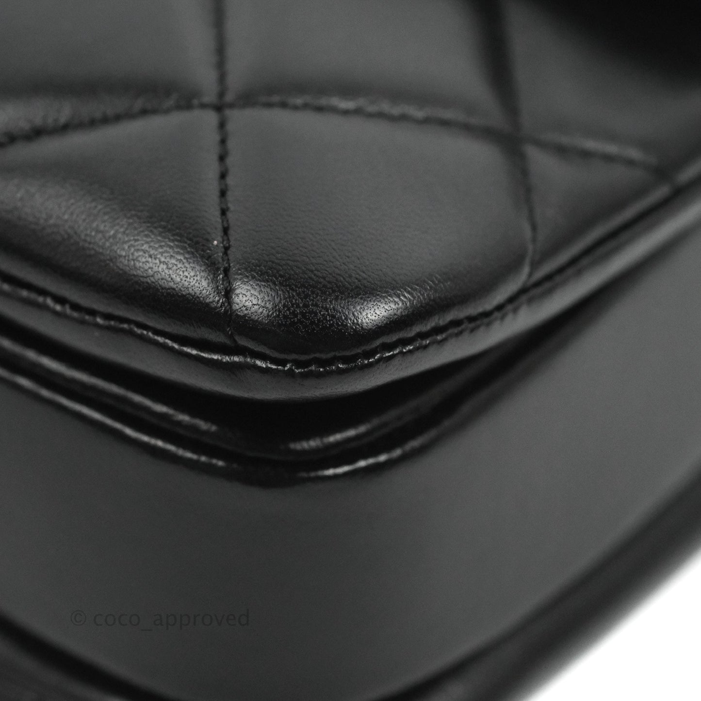 Chanel Small Trendy CC Black Lambskin Gold Hardware