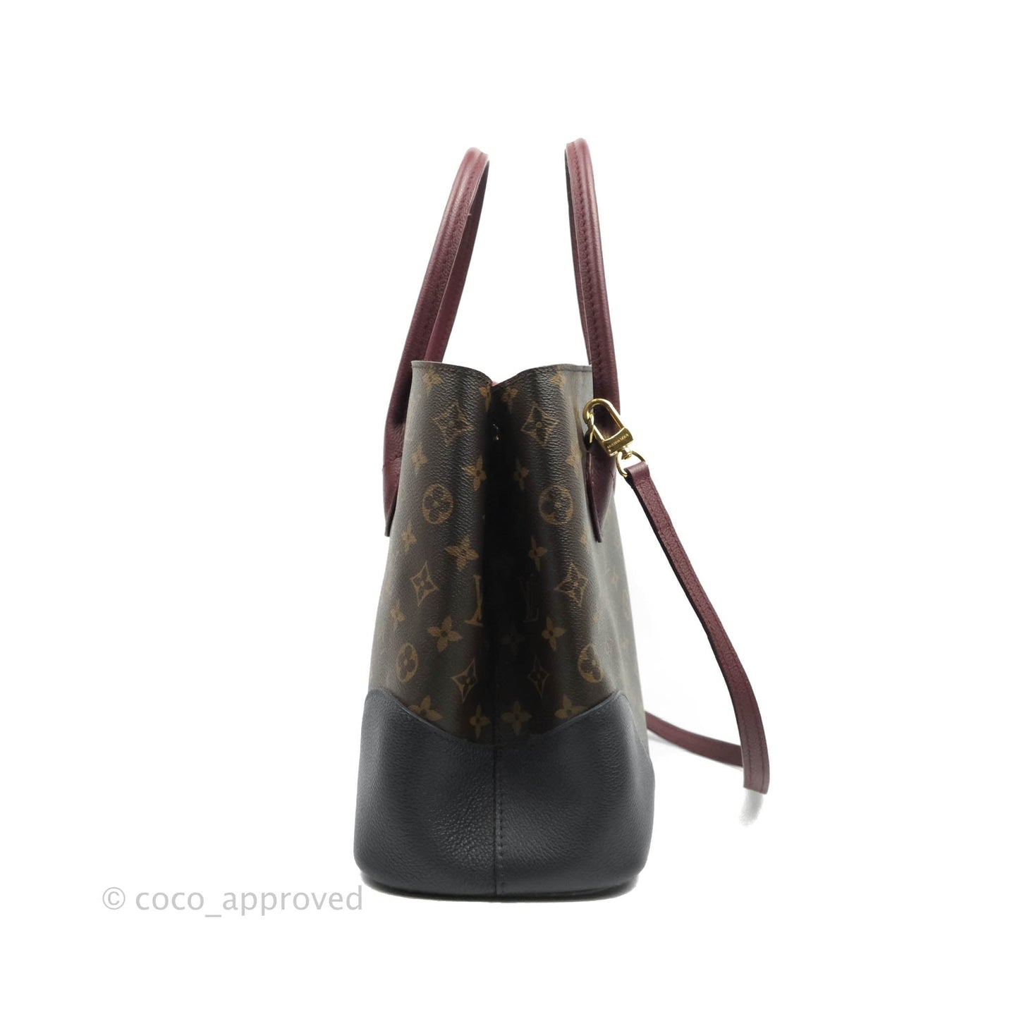 Louis Vuitton Flandrin Monogram Navy Burgundy Tote Bag