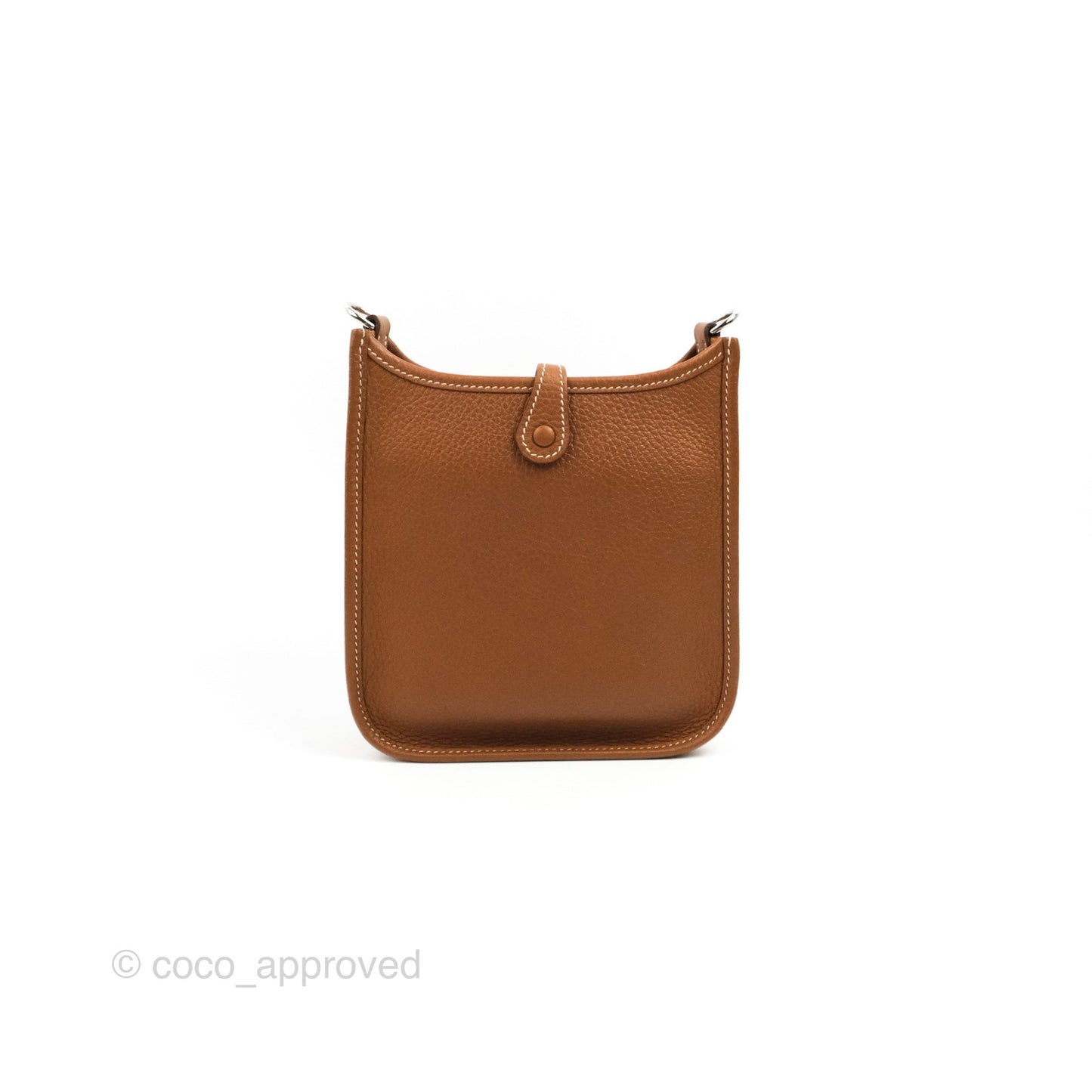Hermès Mini Evelyne 16 Gold Clemence Palladium Hardware