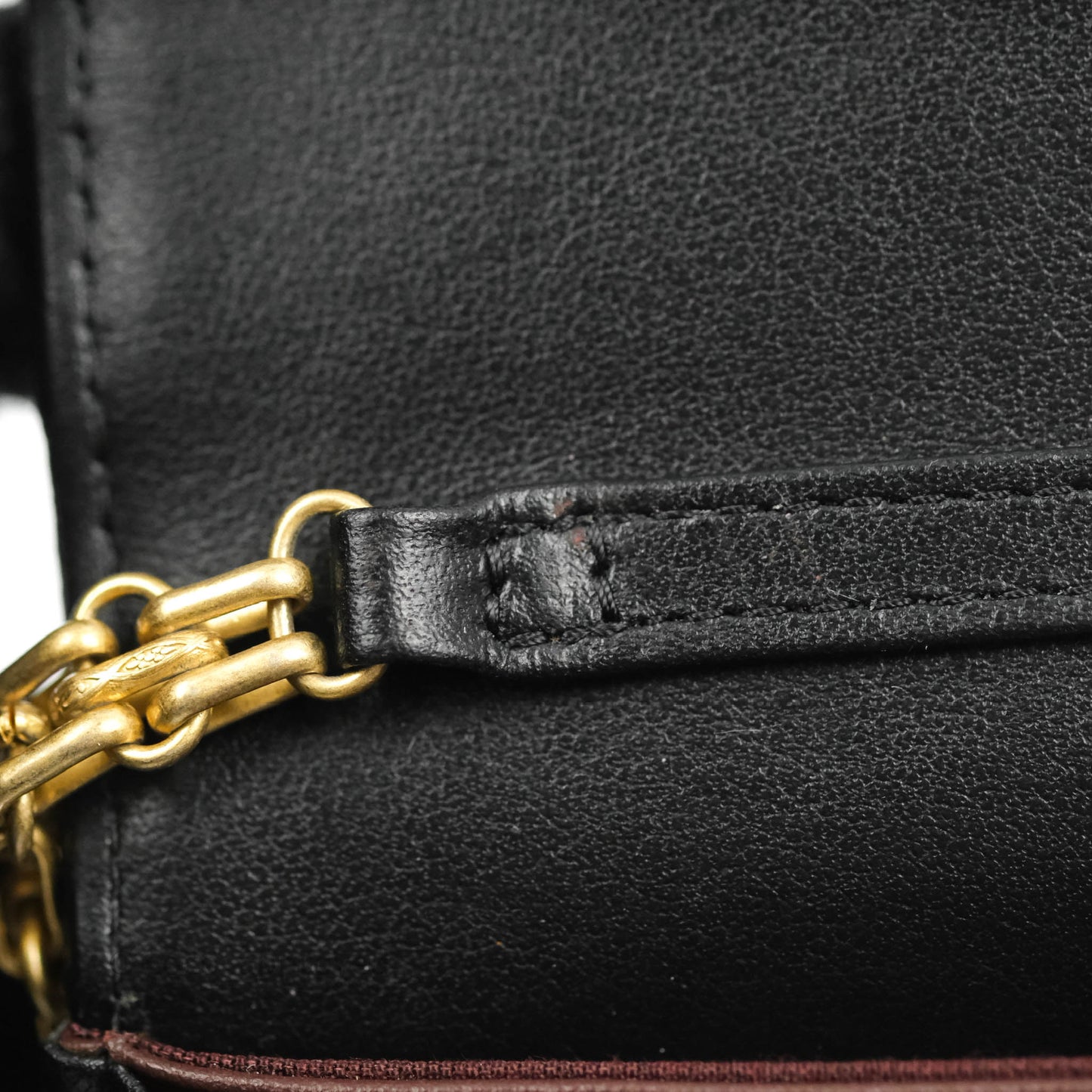 Chanel Reissue 2.55 Clutch With Chain Black Crumpled Calfskin Aged Gold Hardware