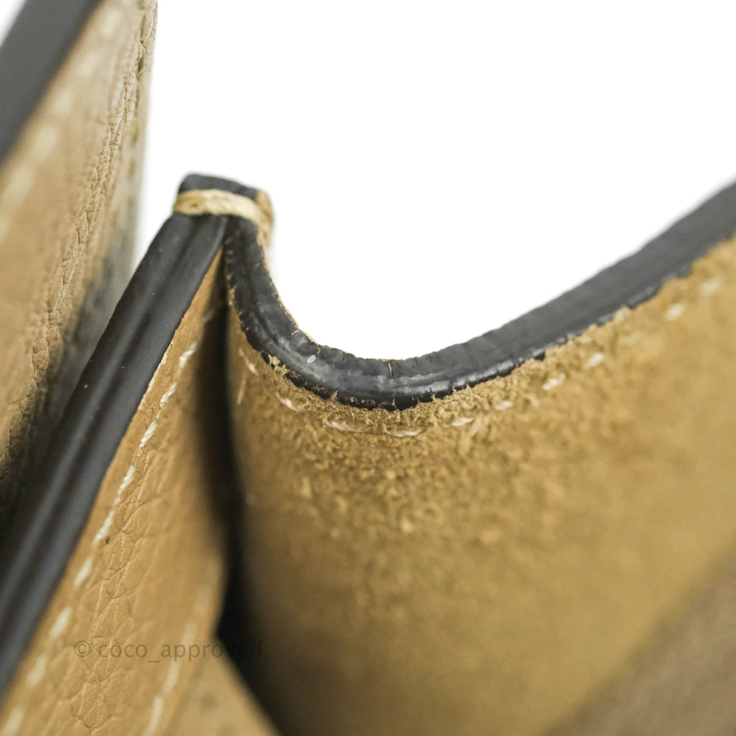 Celine Micro Luggage Handbag Dune Grained Calfskin