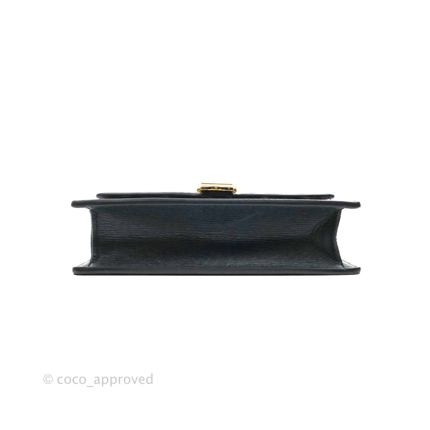 Gucci Super Mini GG Sylvie Bag Black Calfskin Gold Hardware