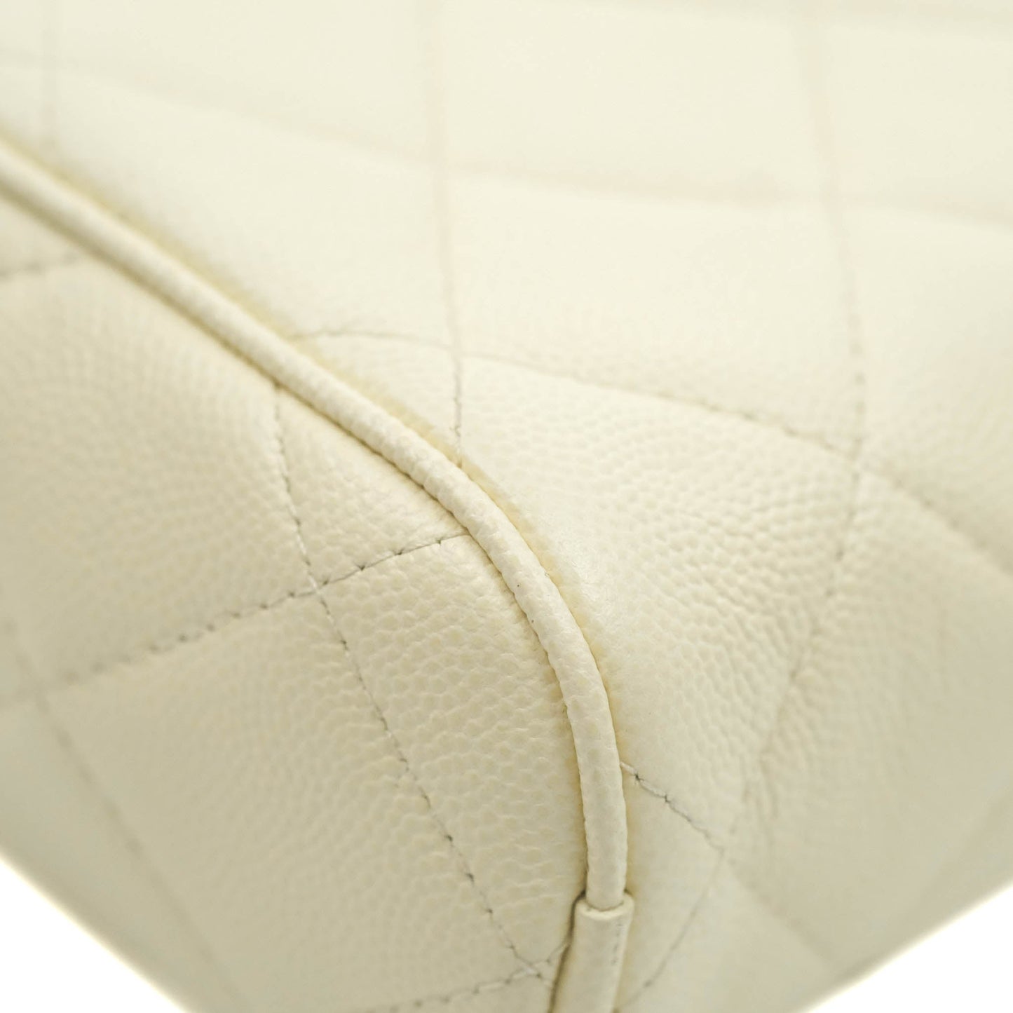 Chanel Camera Bag With Detachable Pouch Ivory Caviar Gold Hardware