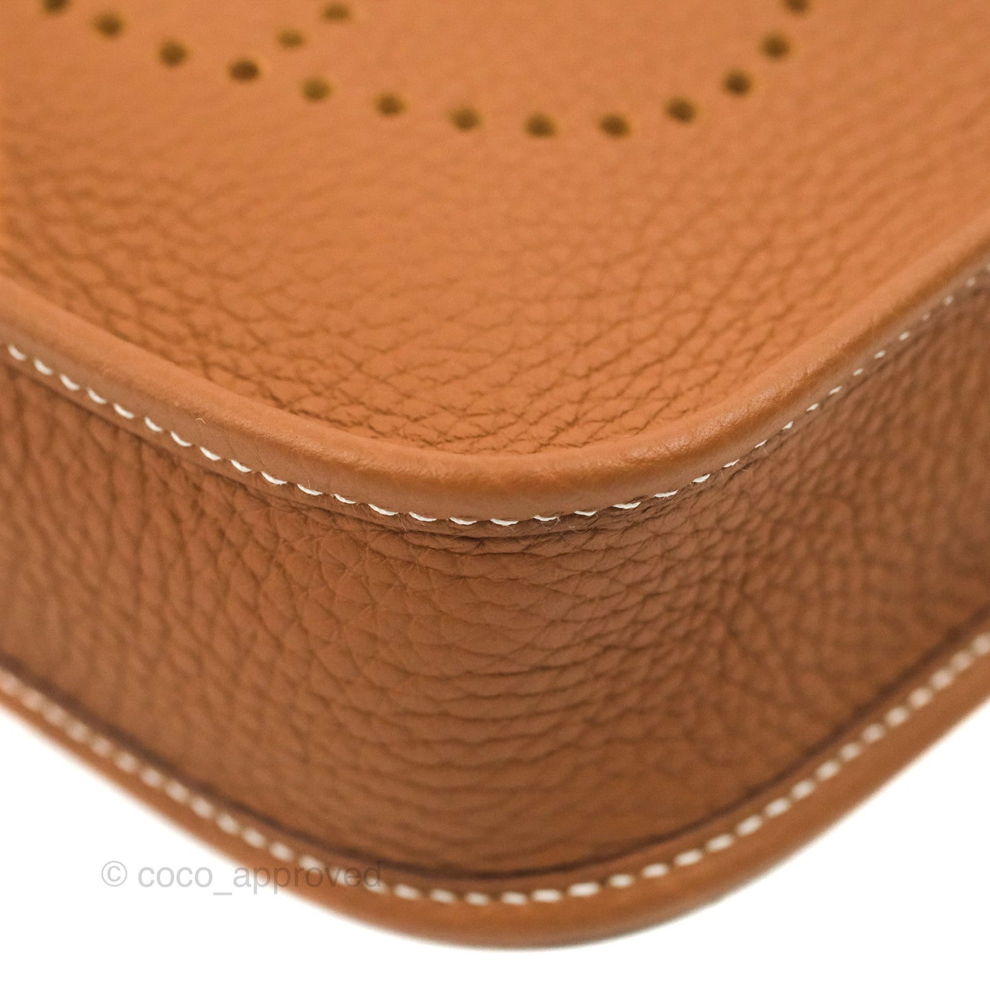 Hermès Mini Evelyne 16 Gold Clemence Palladium Hardware