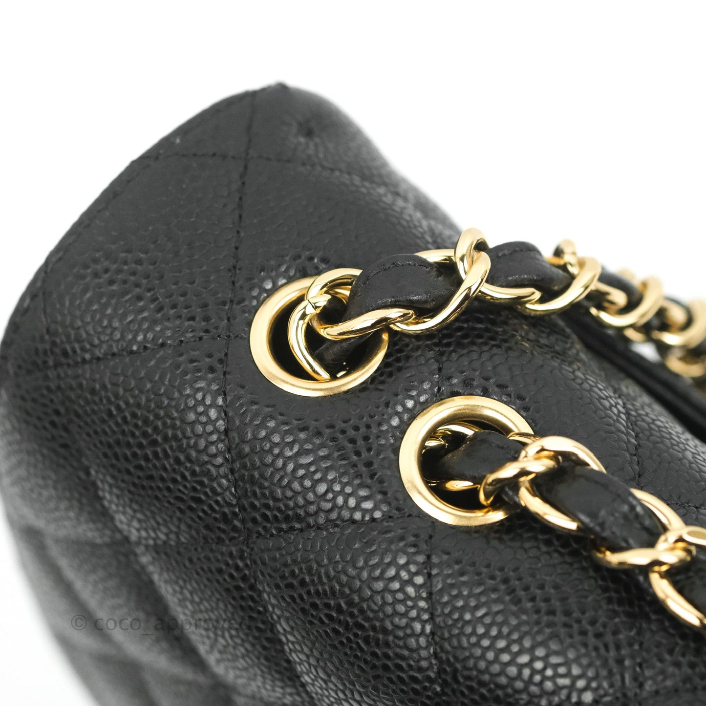 Chanel Jumbo Single Flap Black Caviar Gold Hardware⁣⁣