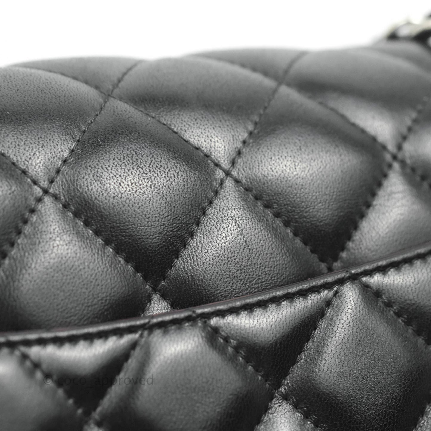 Chanel Jumbo Double Flap Black Lambskin Silver Hardware⁣⁣