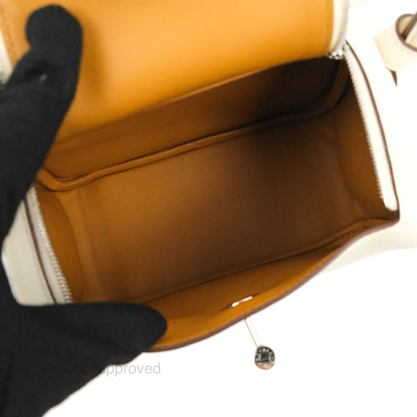 Hermès Mini Lindy 20 Nata I2 Sesame 2S Swift Palladium Hardware