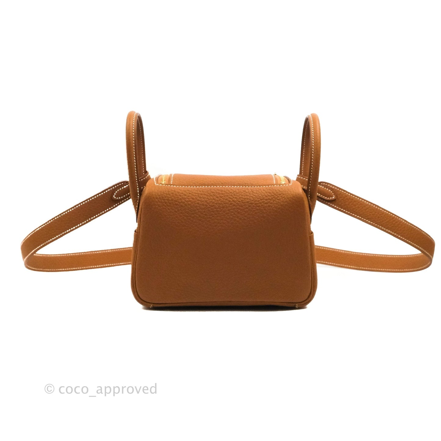 Hermès Mini Lindy 20 Gold Clemence Gold Hardware