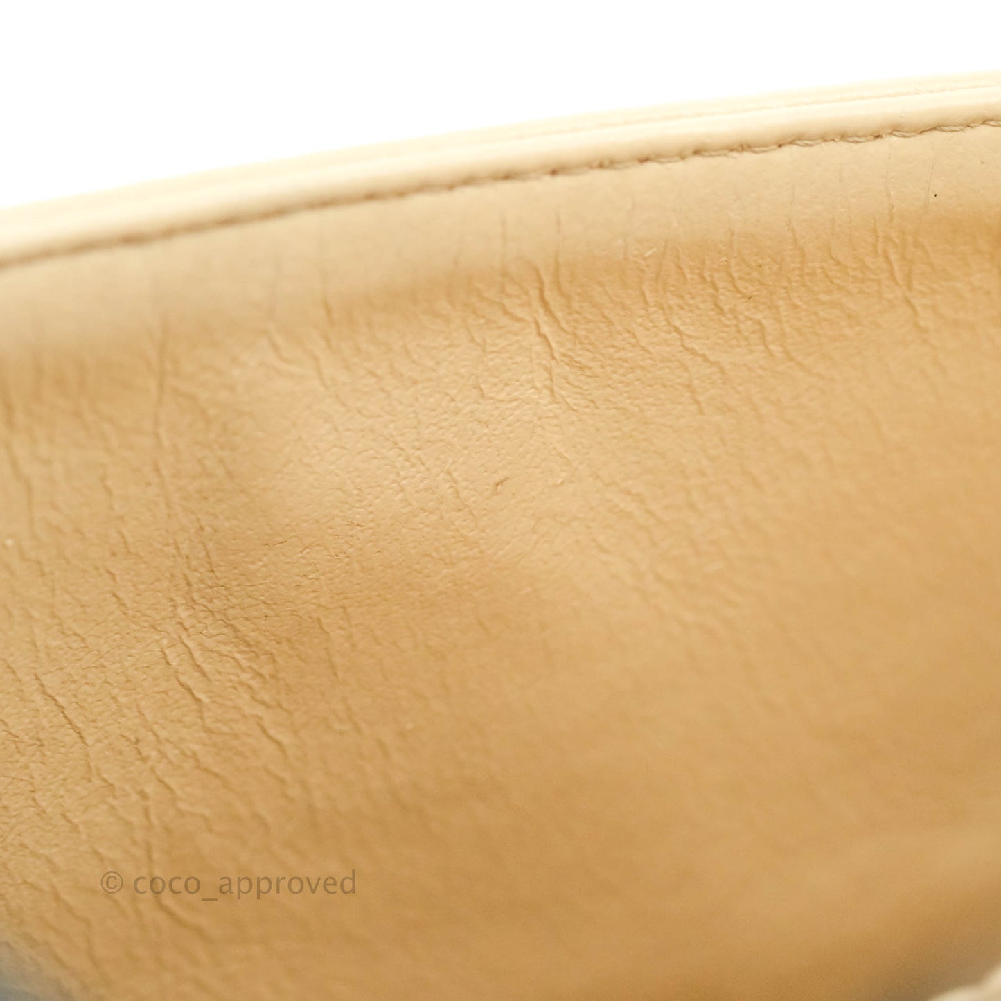 Chanel Classic M/L Medium Double Flap Bag Beige Caviar Gold Hardware