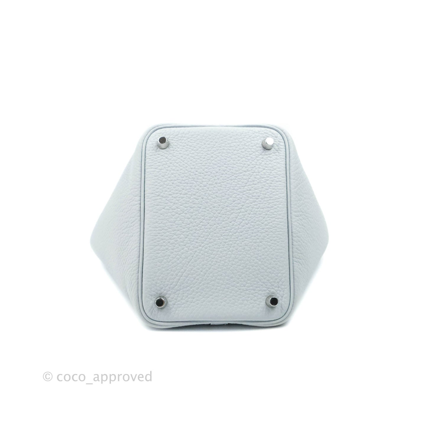 Hermès Picotin Lock 18 PM Bleu Pale Clemence Palladium Hardware