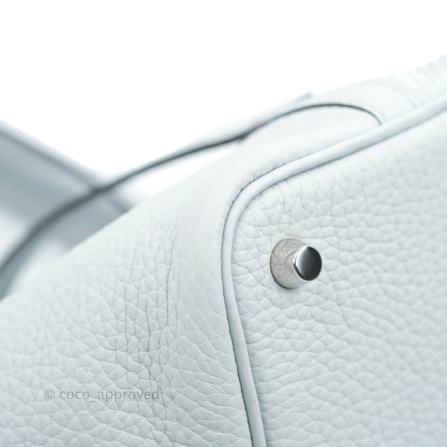 Hermès Picotin Lock 18 PM Bleu Pale Clemence Palladium Hardware