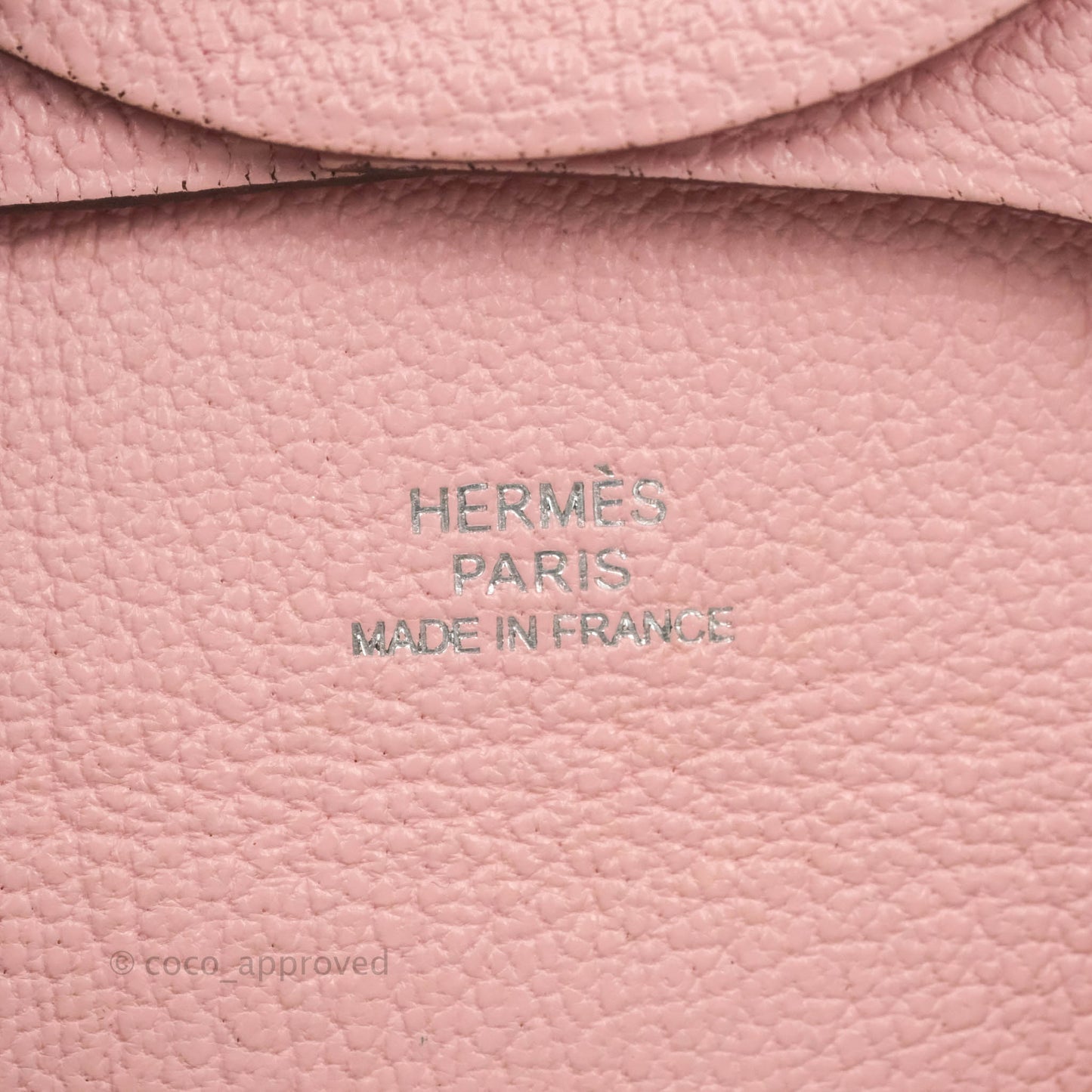 Hermès Bastia Coin Purse Pink Chevre Mysore