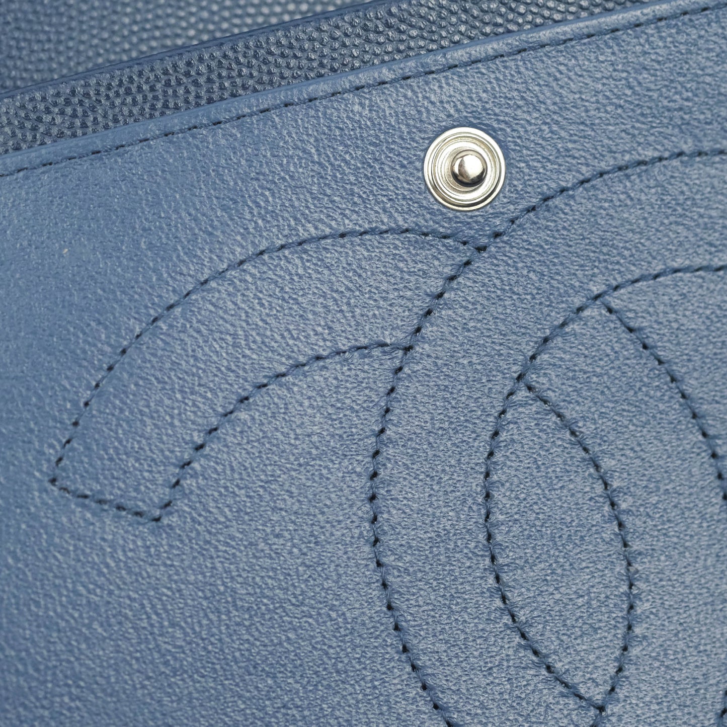 Chanel Jumbo Double Flap Navy Caviar Silver Hardware⁣⁣