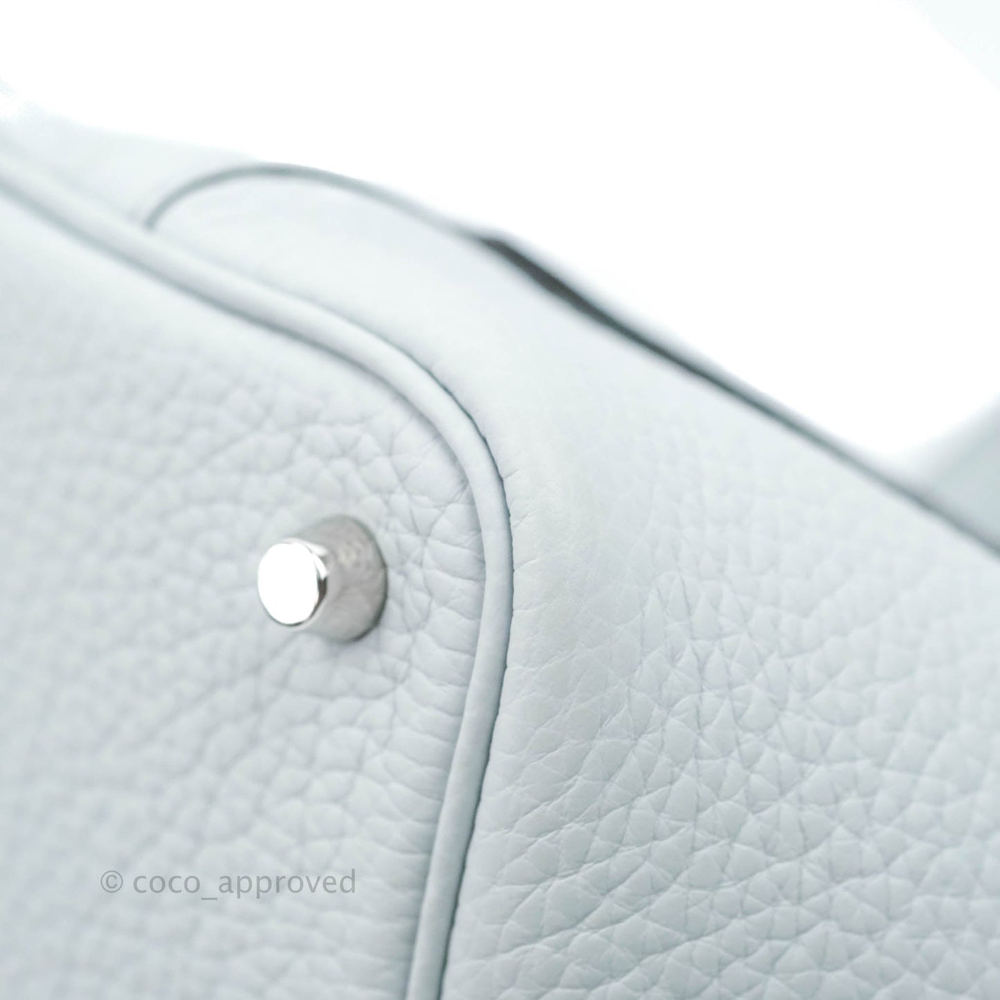 Hermès Picotin Lock 18 PM Bleu Pale Clemence Palladium Hardware