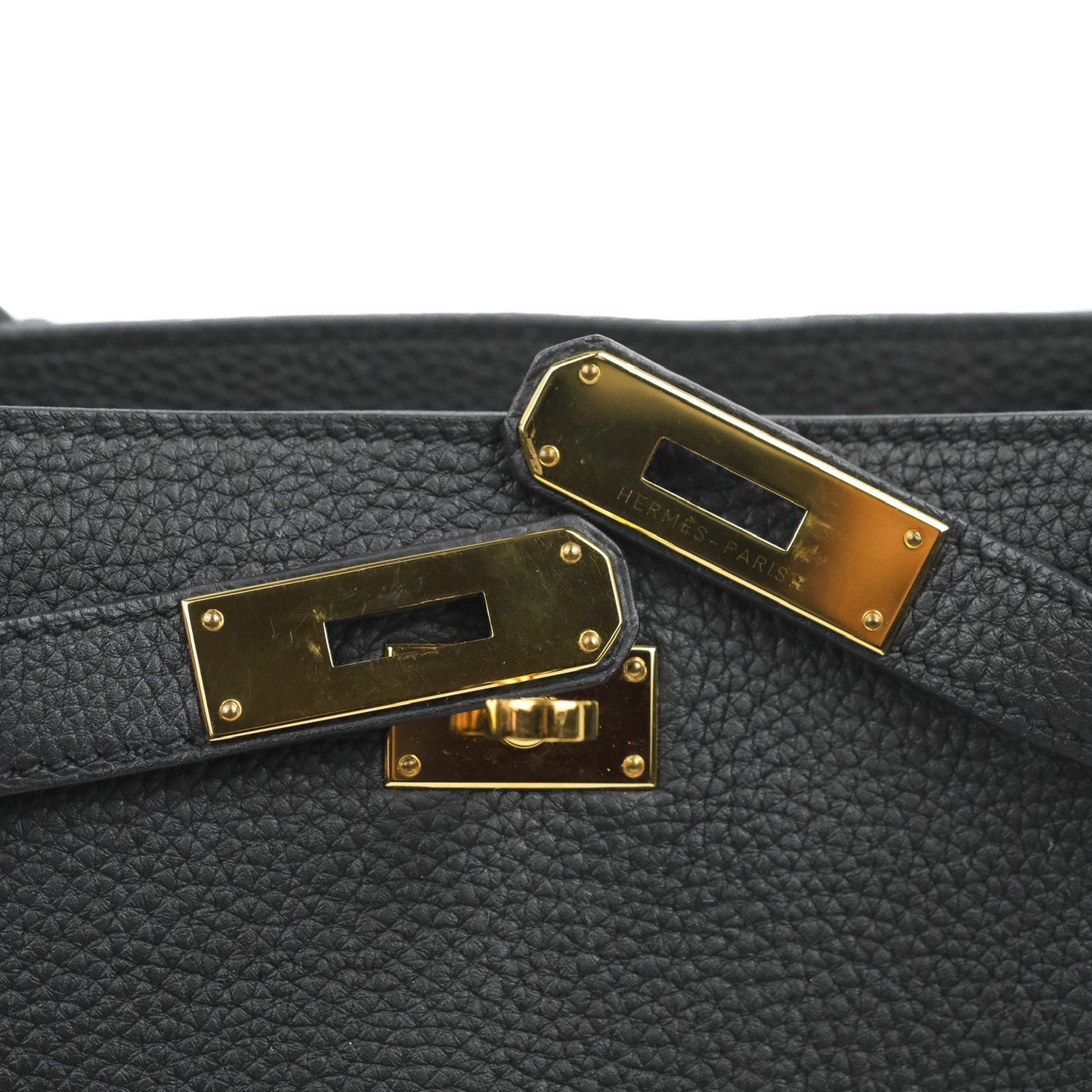 Hermes Togo So Kelly 22 Black Gold Hardware