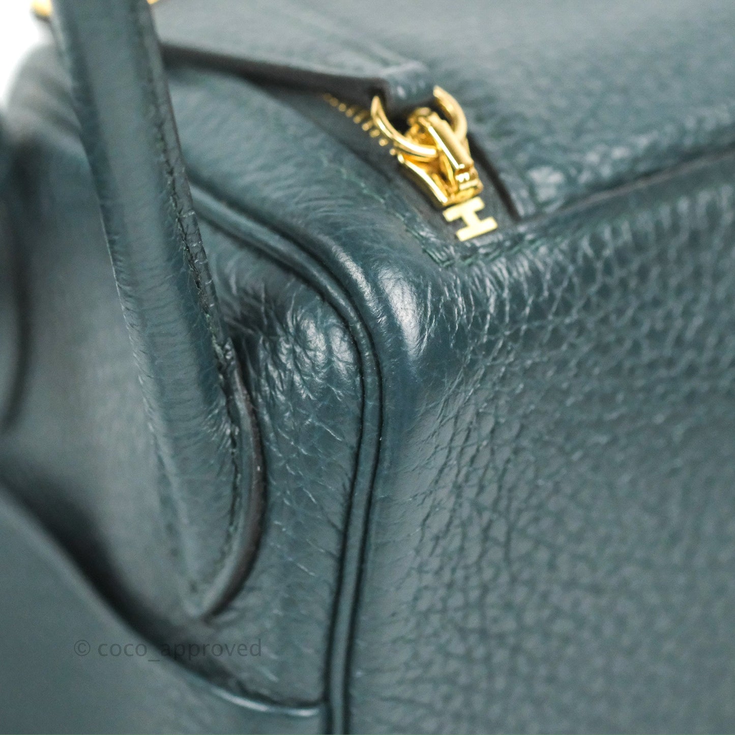 Hermès Mini Lindy 20 Vert Cypres Clemence Gold Hardware