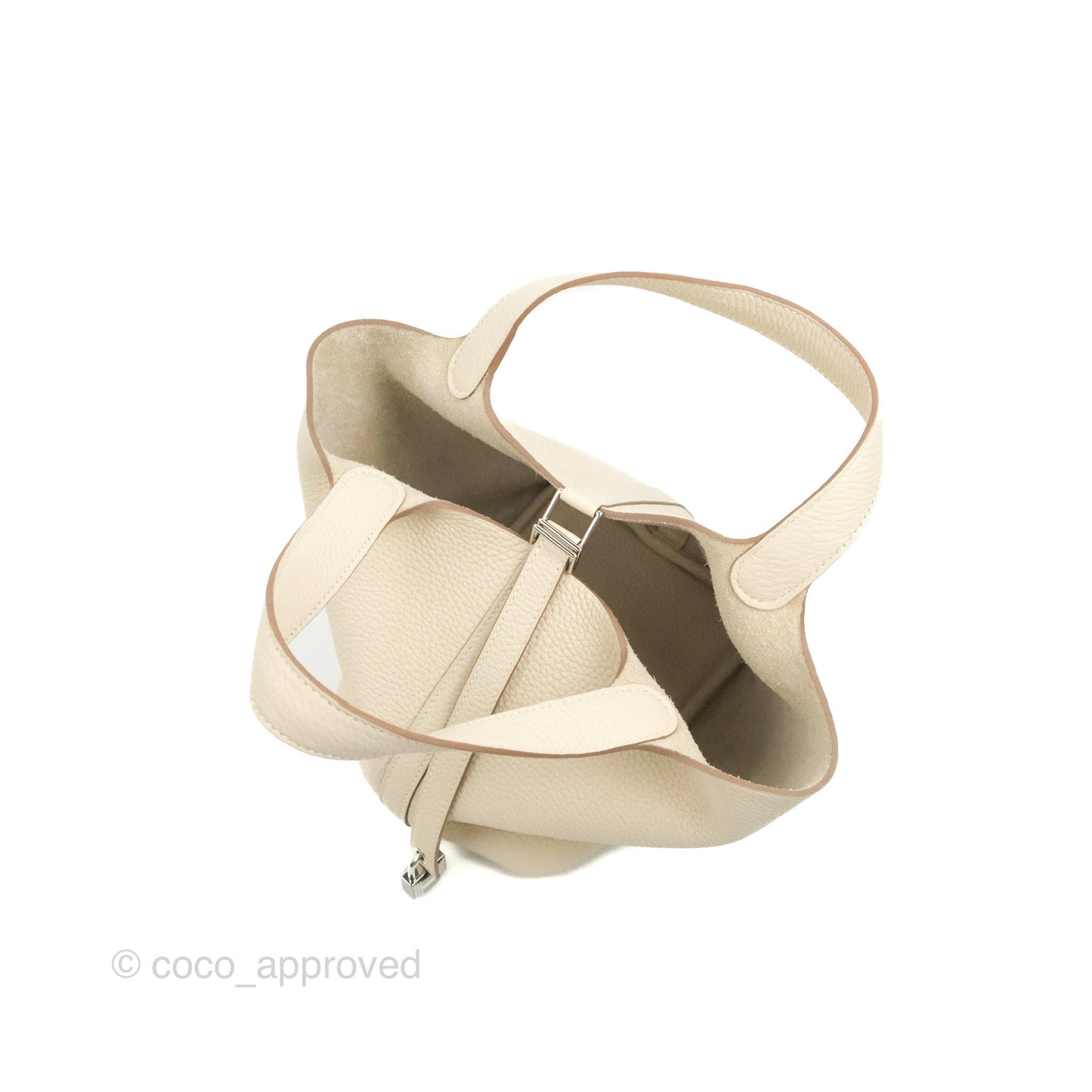 Hermès Picotin Lock 18 PM Craie Clemence Palladium Hardware